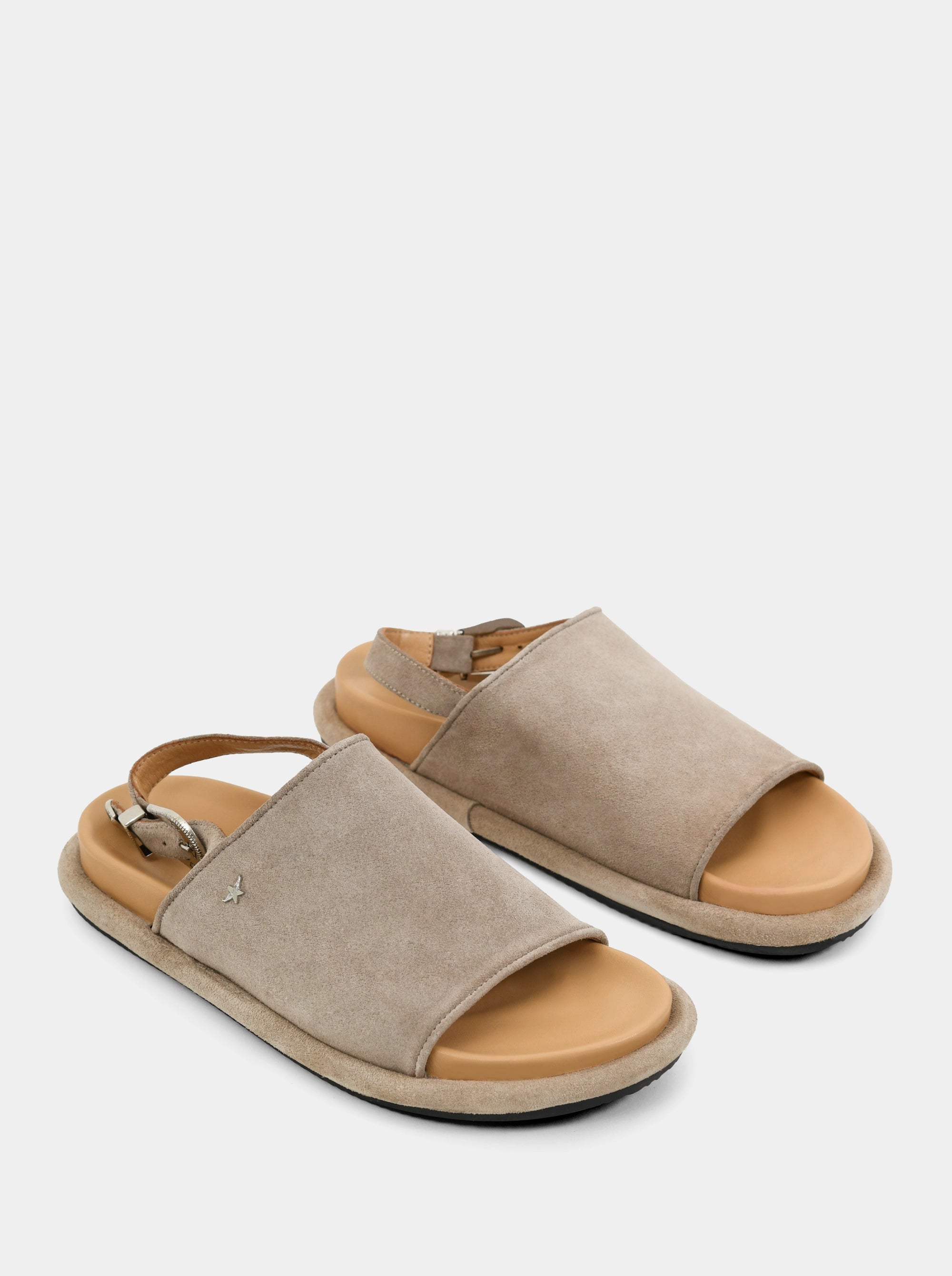 EMMA MINK SUEDE SANDALS