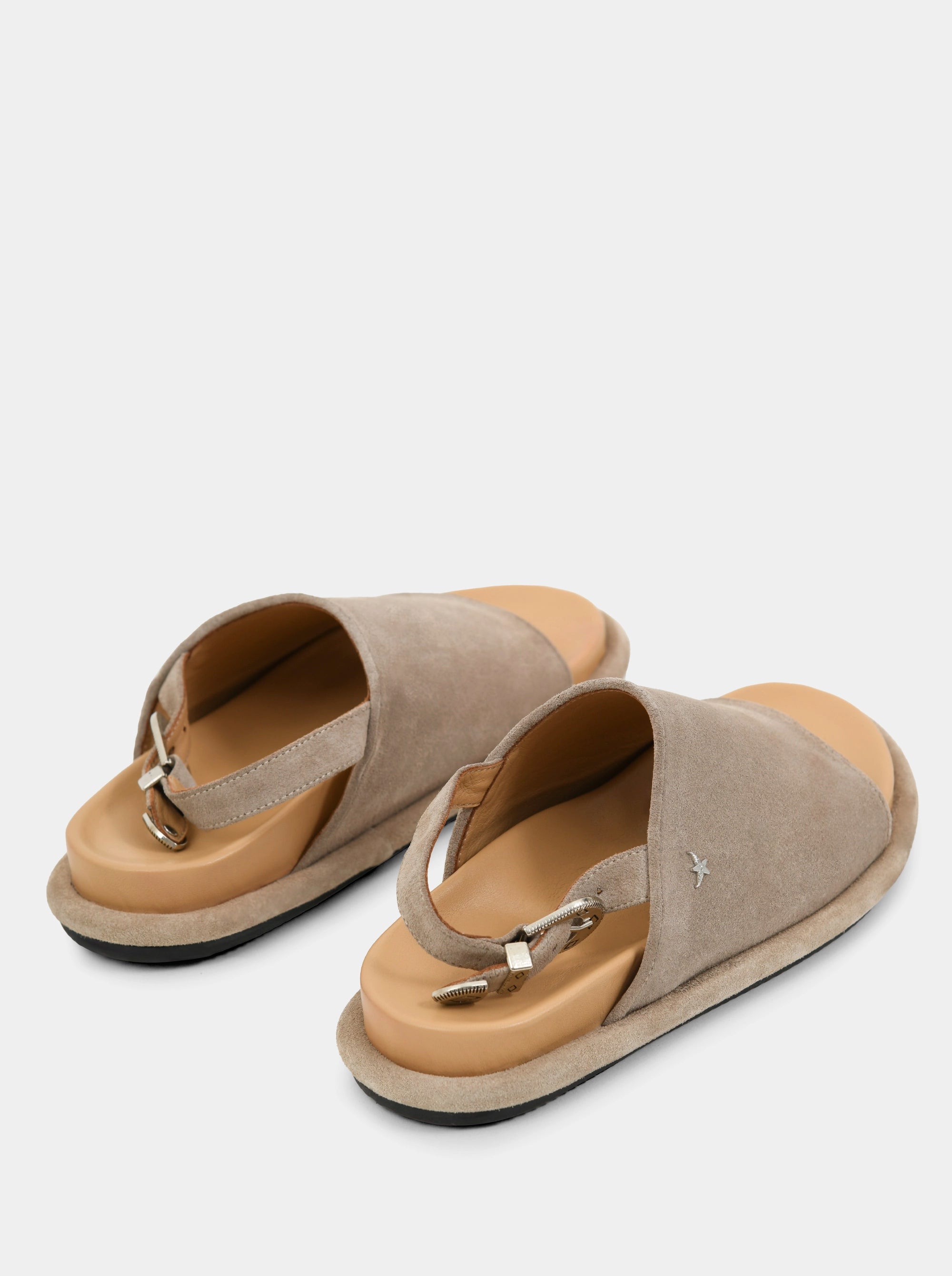 EMMA MINK SUEDE SANDALS