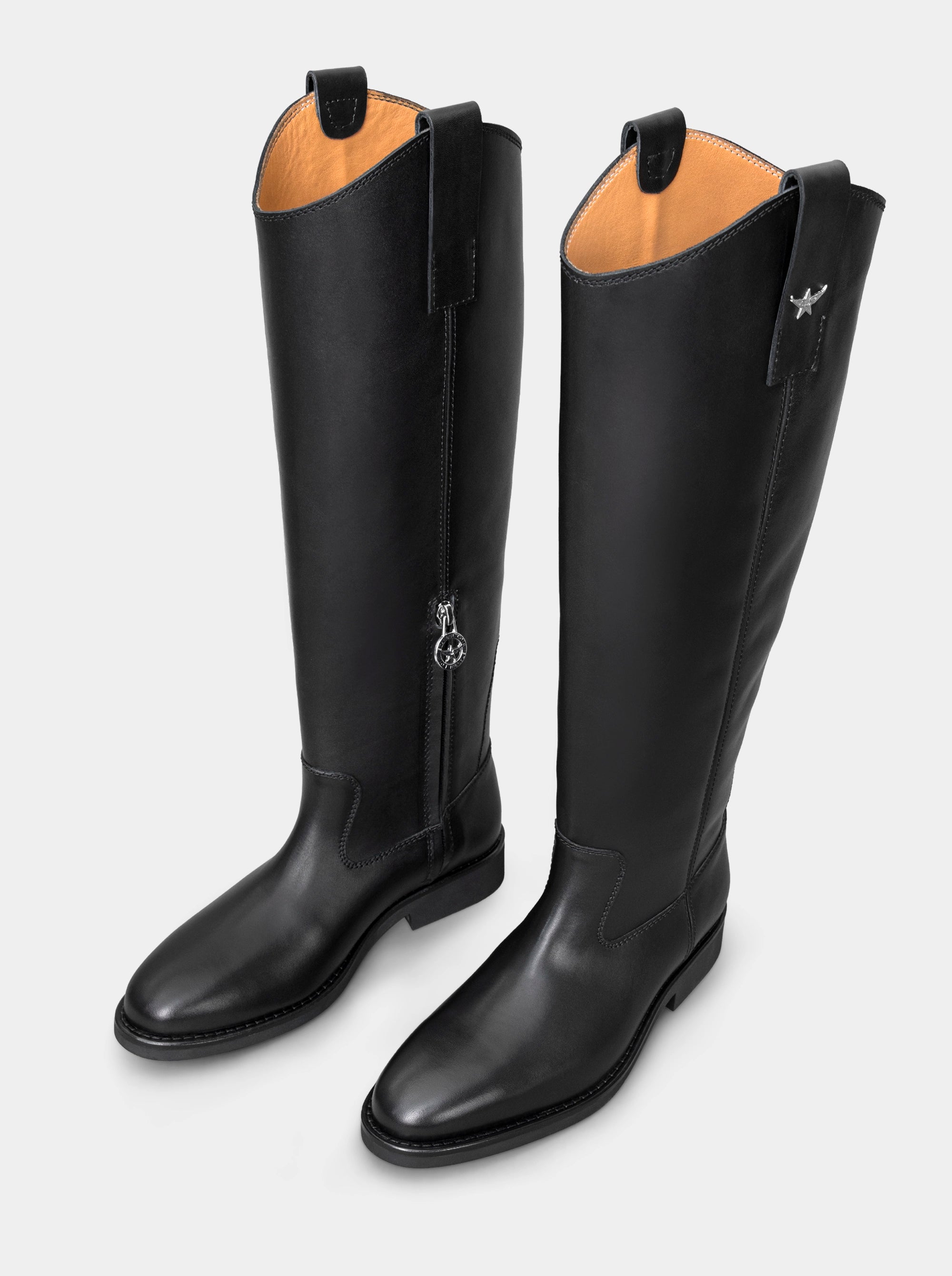 ENJOY BLACK LEATHER BOOTS