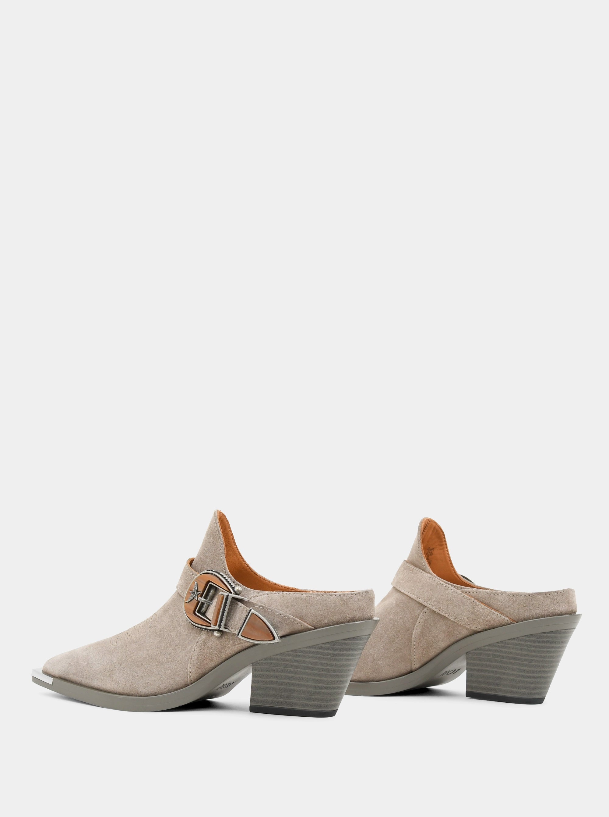 ERICA MINK SEUDE MULES SLIPPERS