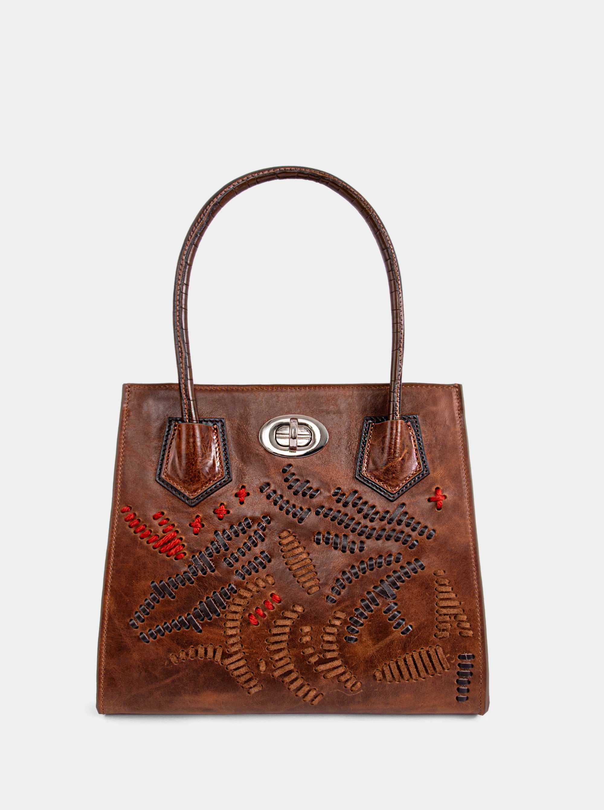 ESSENTIAL CARAMAL BROWN LEATHER BAG