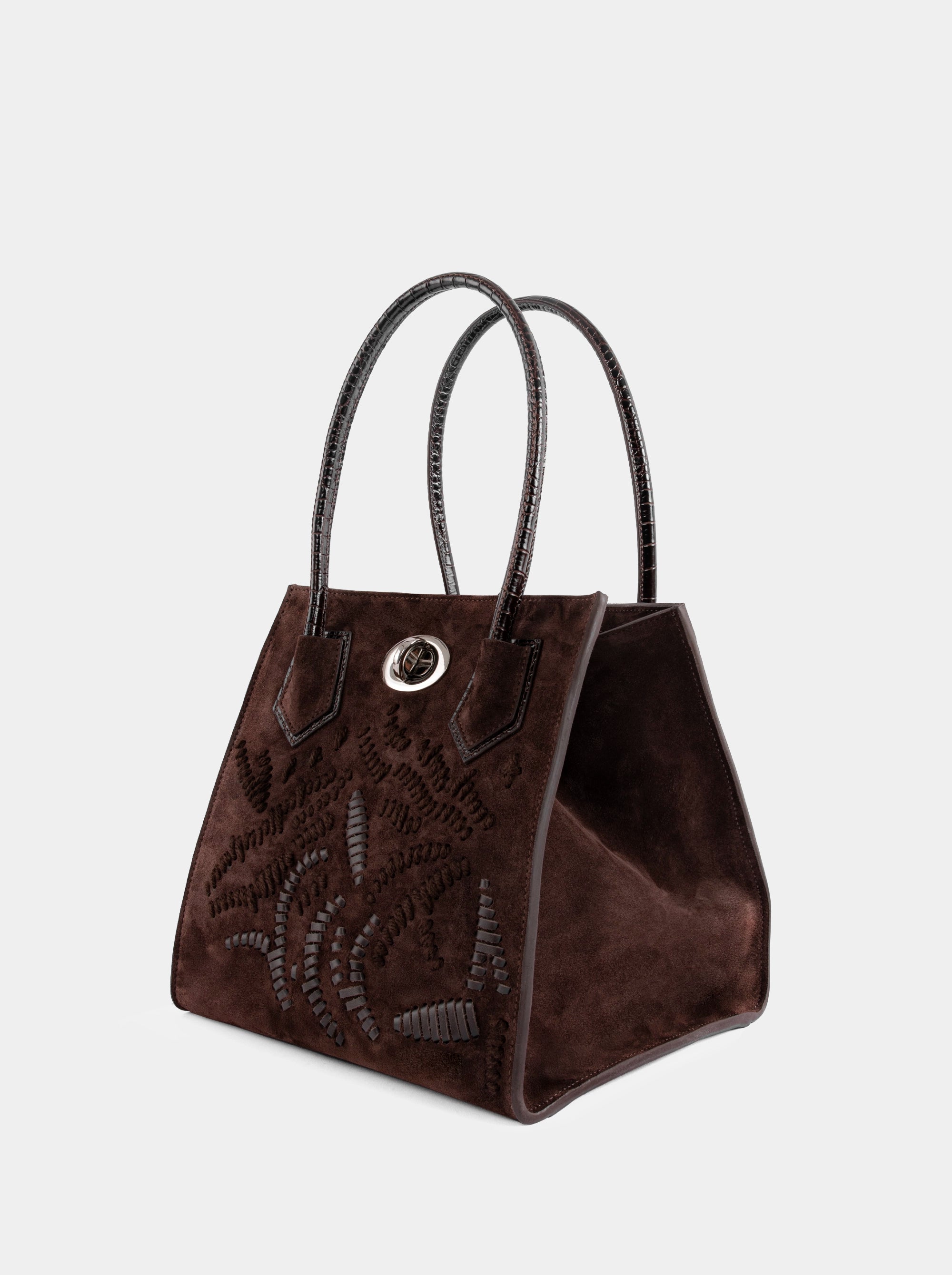 ESSENTIAL BROWN SUEDE BAG