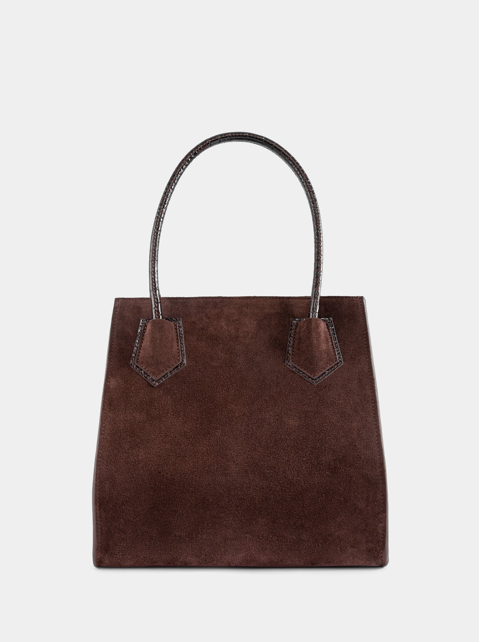 ESSENTIAL BROWN SUEDE BAG