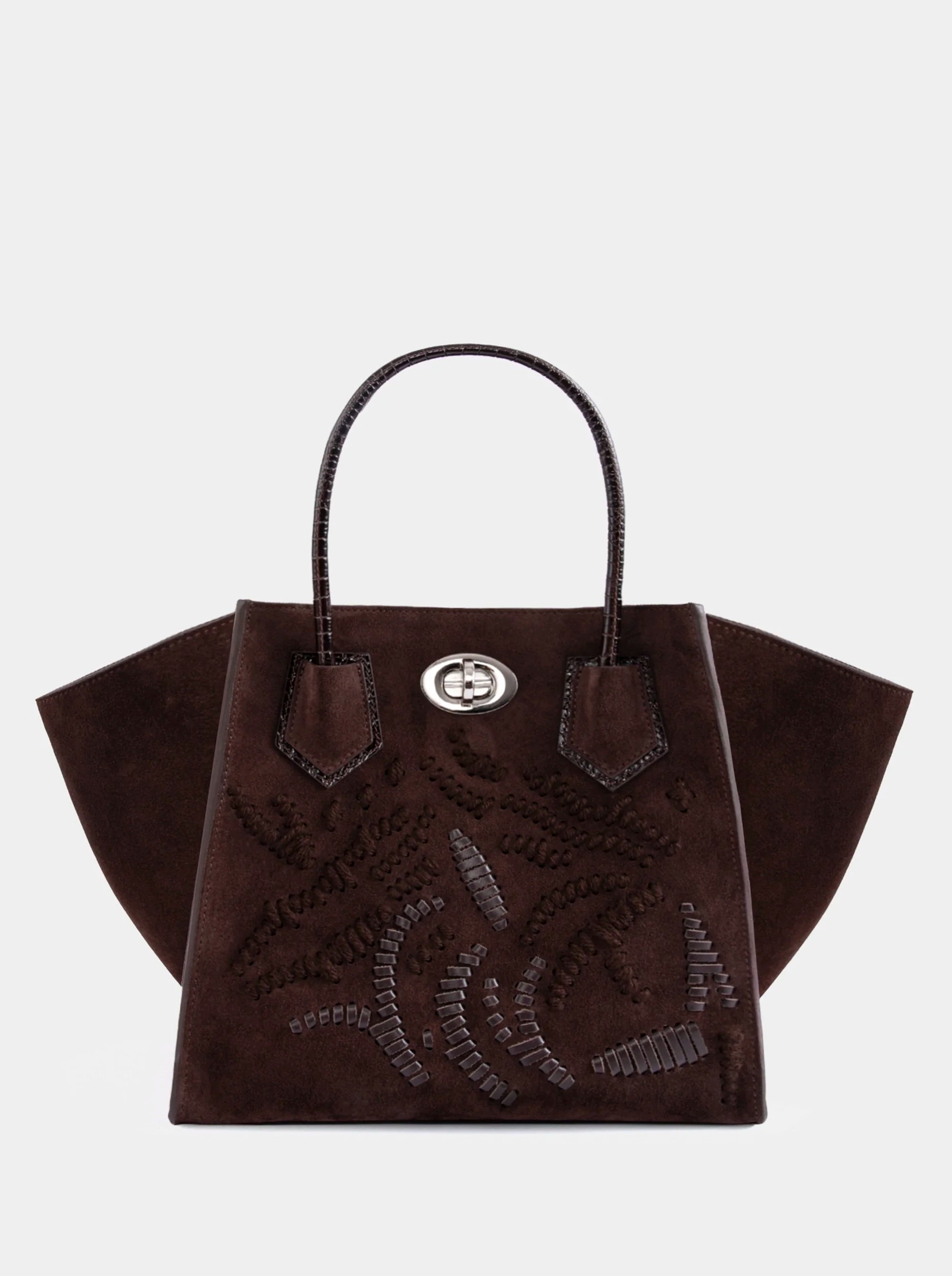 ESSENTIAL BROWN SUEDE BAG