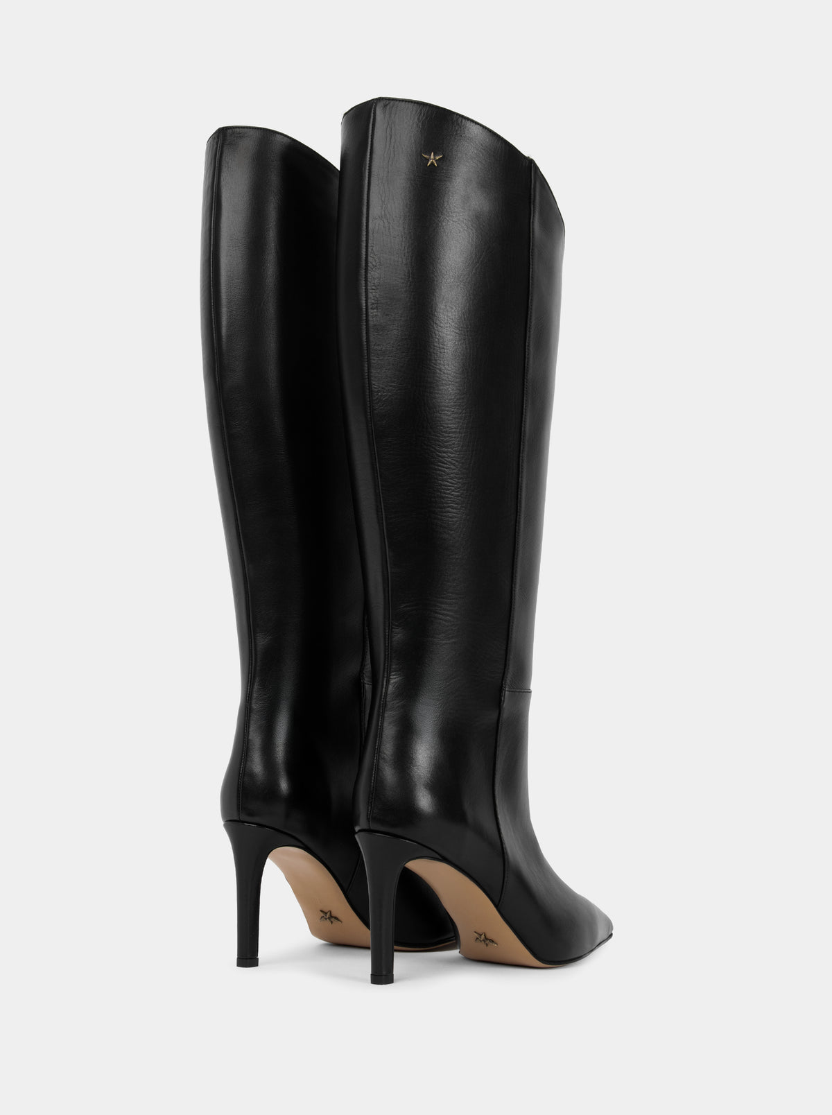 EVA BLACK LEATHER BOOTS