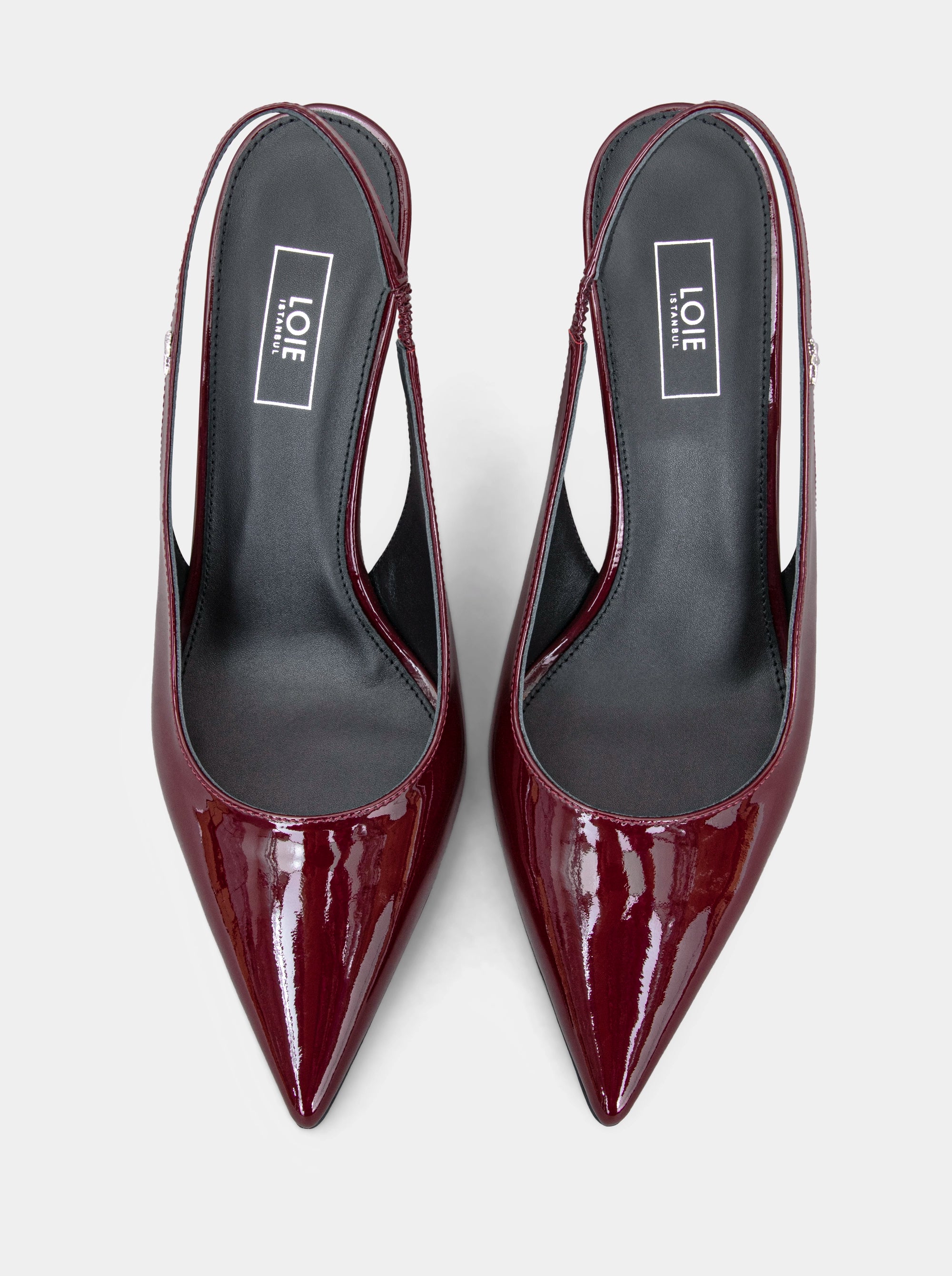 FORCE BURGUNDY PATENT PUMPS
