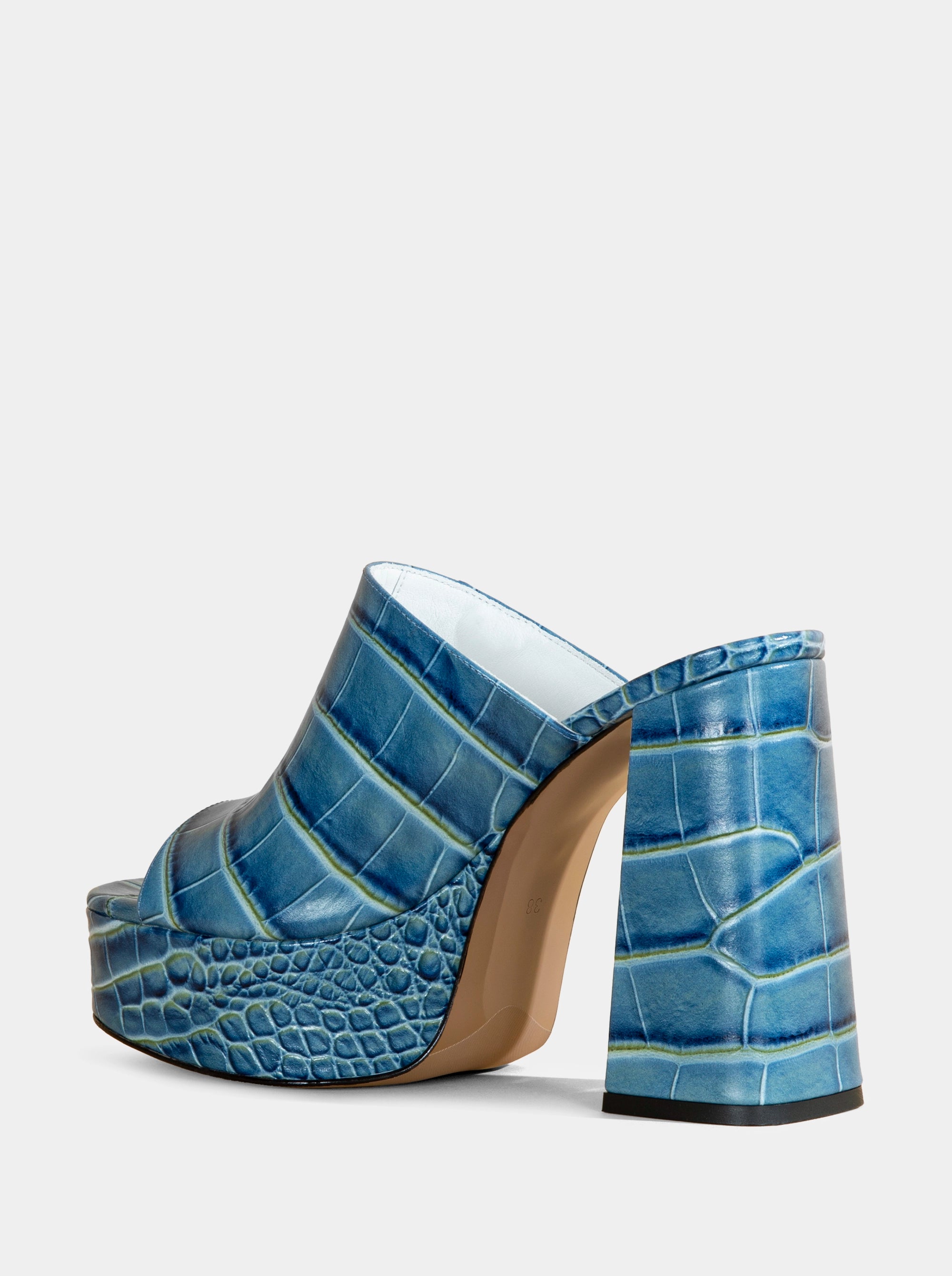 FOREVER BLUE CROCO SLIPPERS
