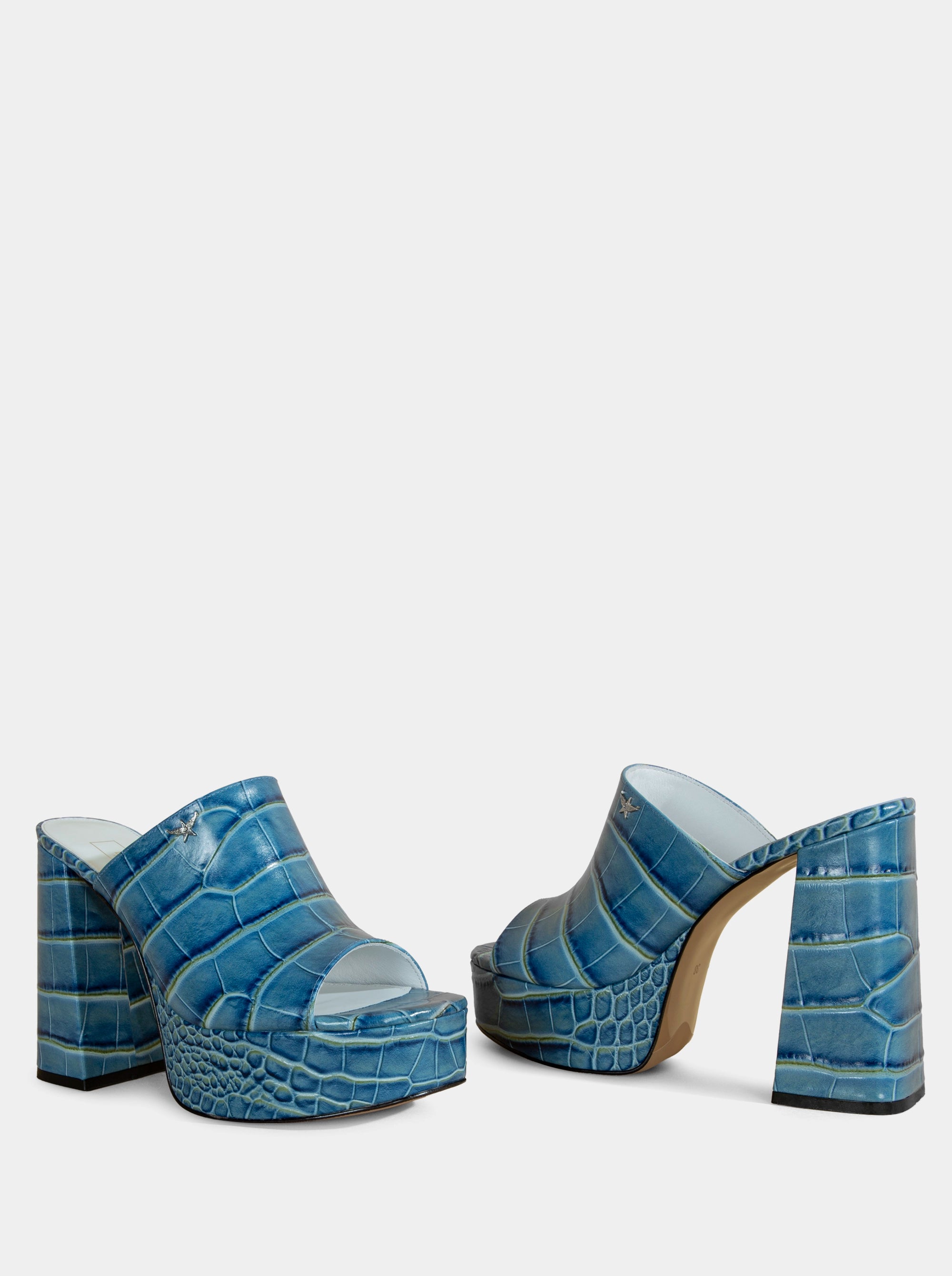 FOREVER BLUE CROCO SLIPPERS
