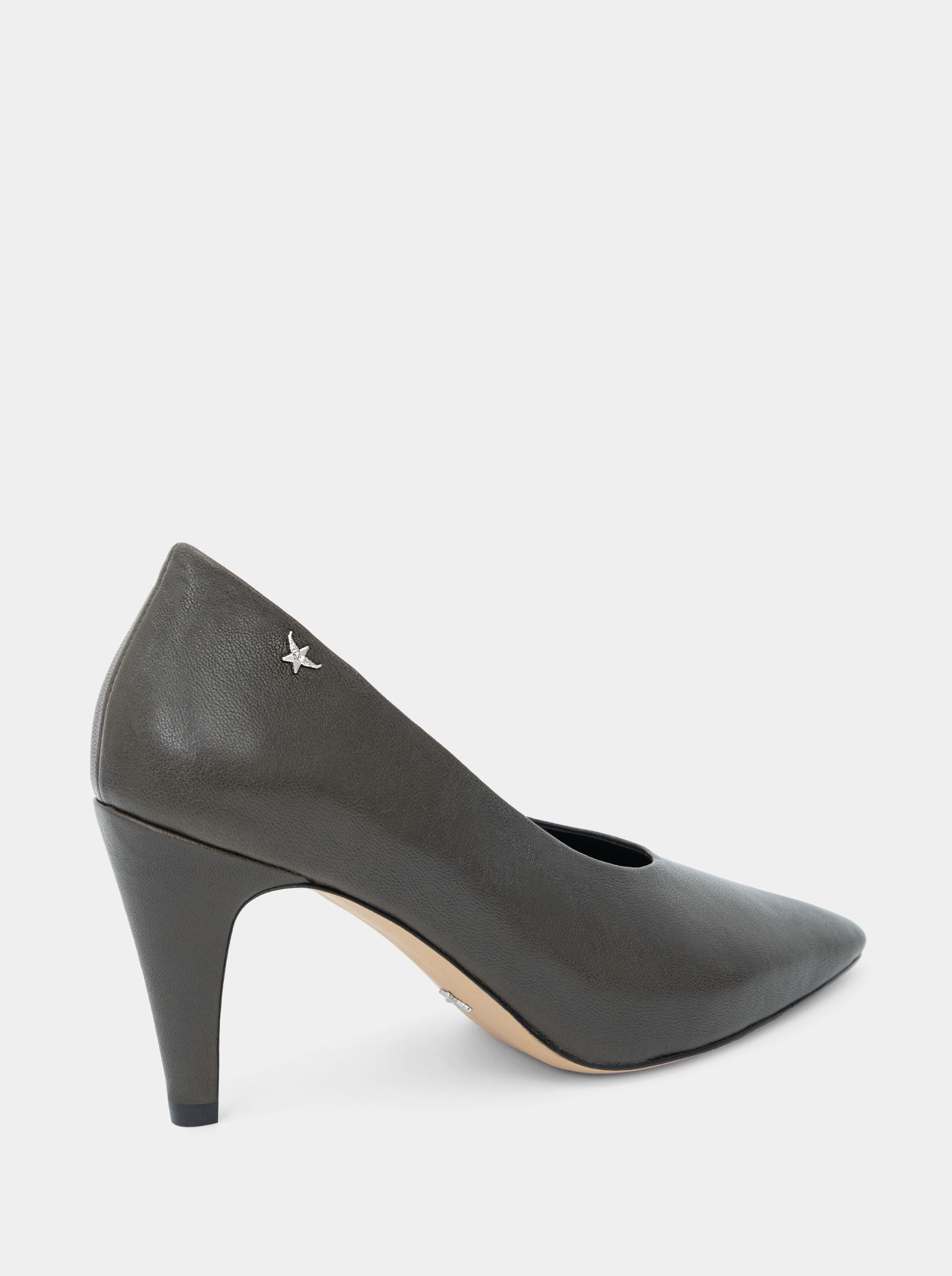 GLORY GREEN LEATHER PUMPS