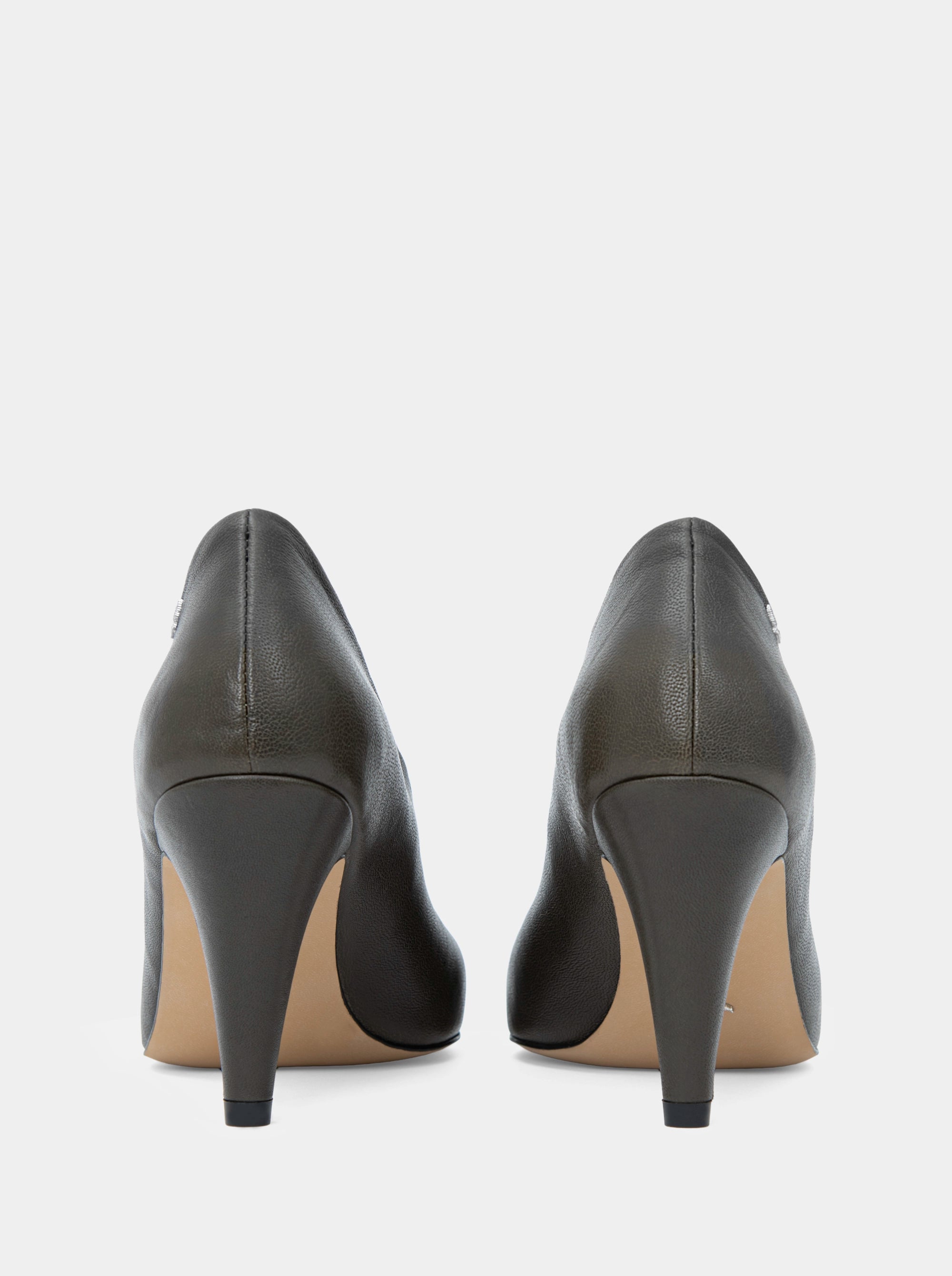 GLORY GREEN LEATHER PUMPS