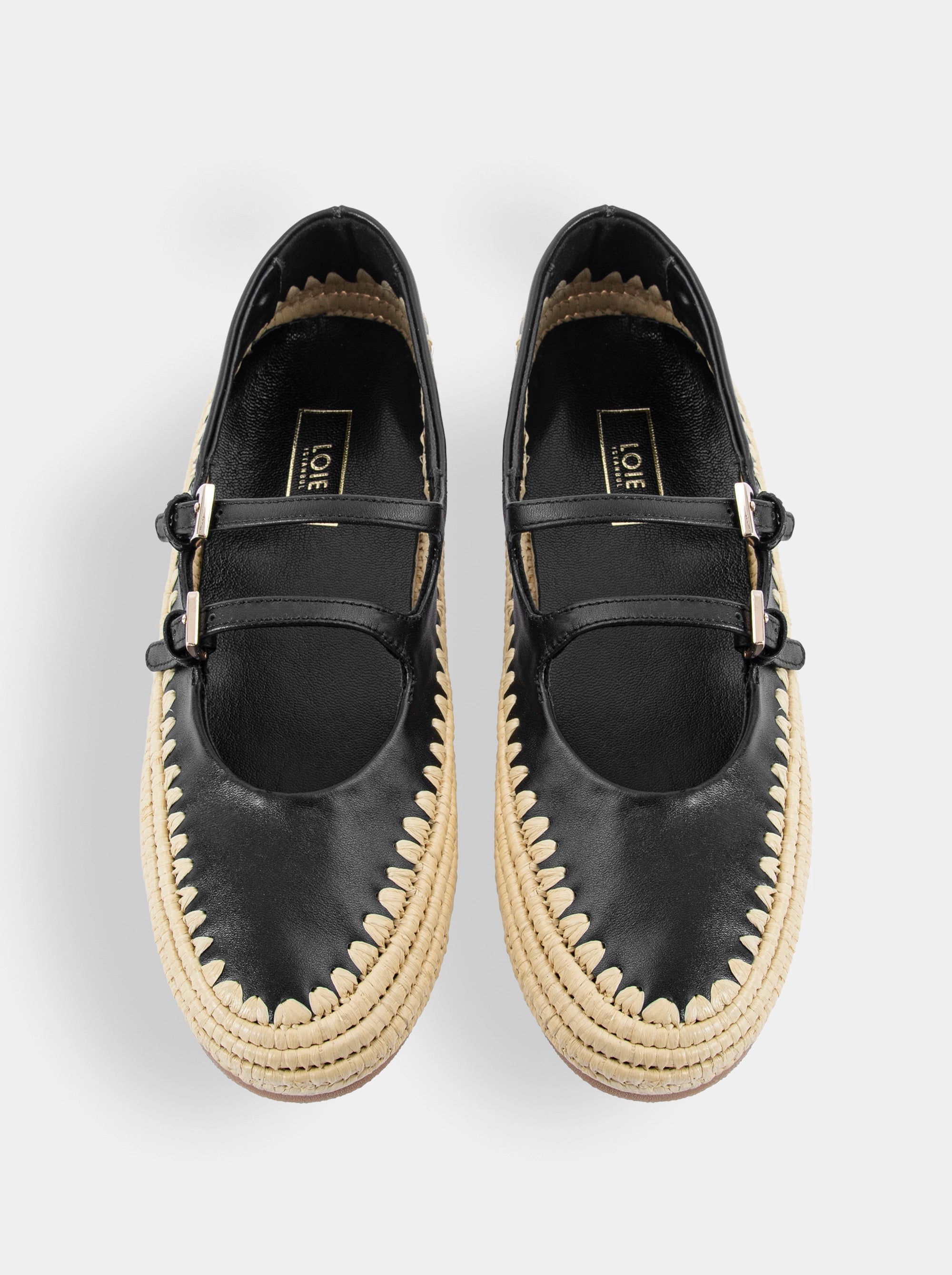 CLOUD BEIGE LEATHER BALLET FLATS