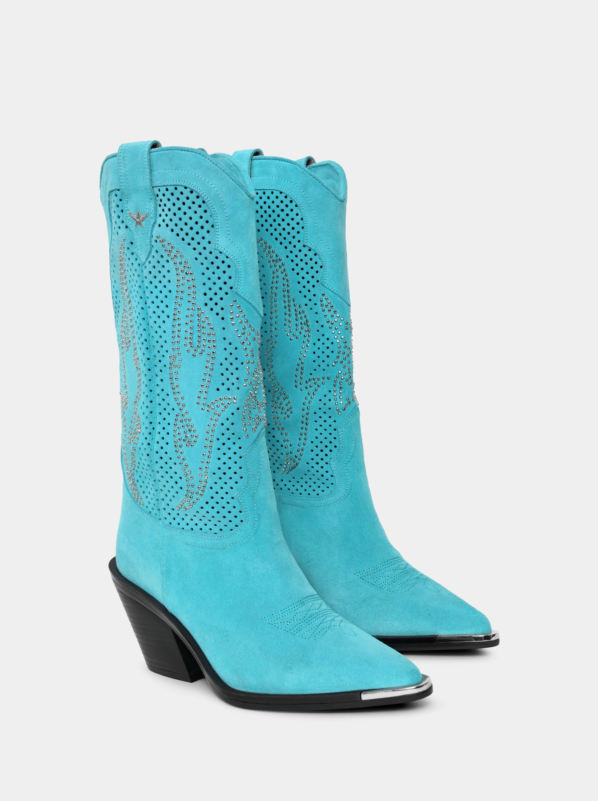 INFERNO TURQUOISE SUEDE BOOTS