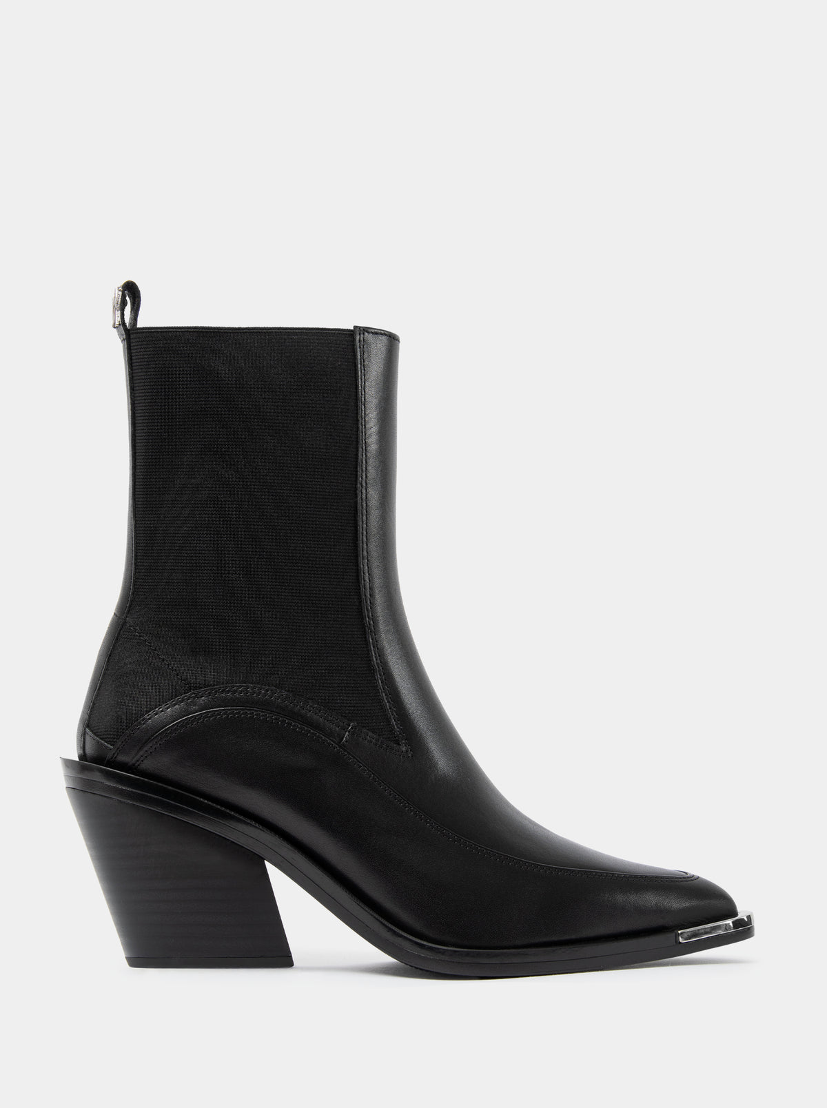 ELENORA BLACK LEATHER BOOTS