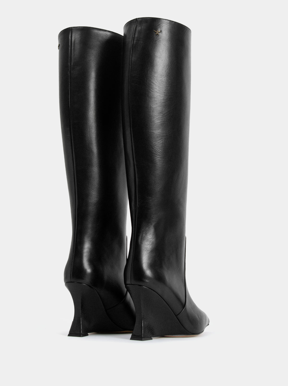 KIKI BLACK LEATHER BOOTS
