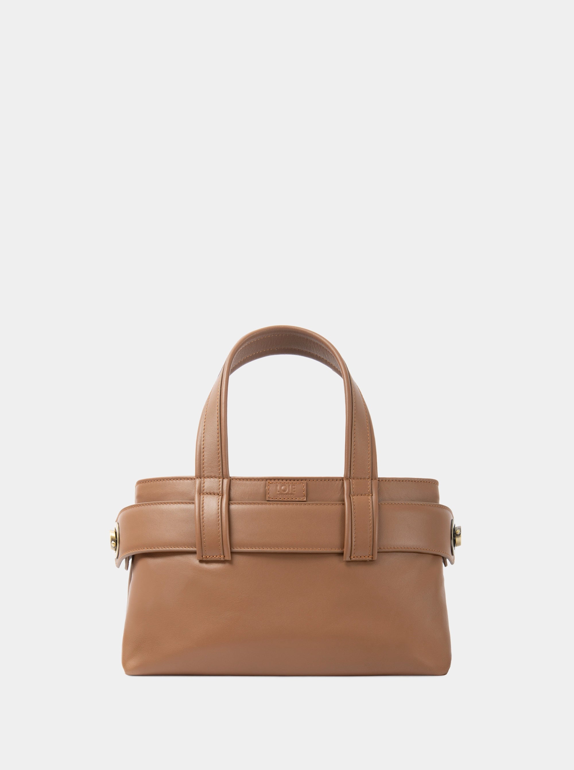 LAUREN MINI CARAMEL LEATHER BAG