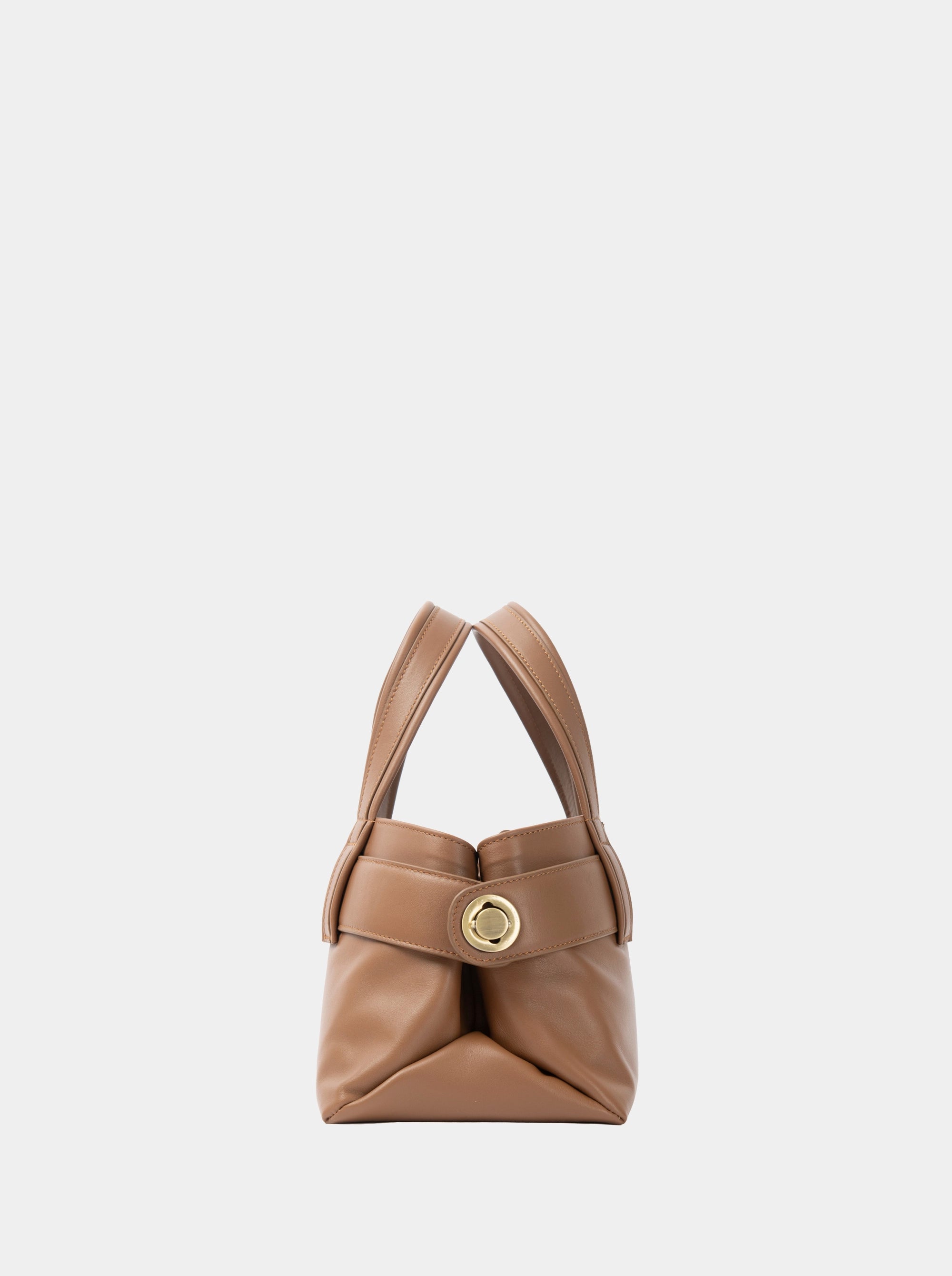 LAUREN MINI CARAMEL LEATHER BAG