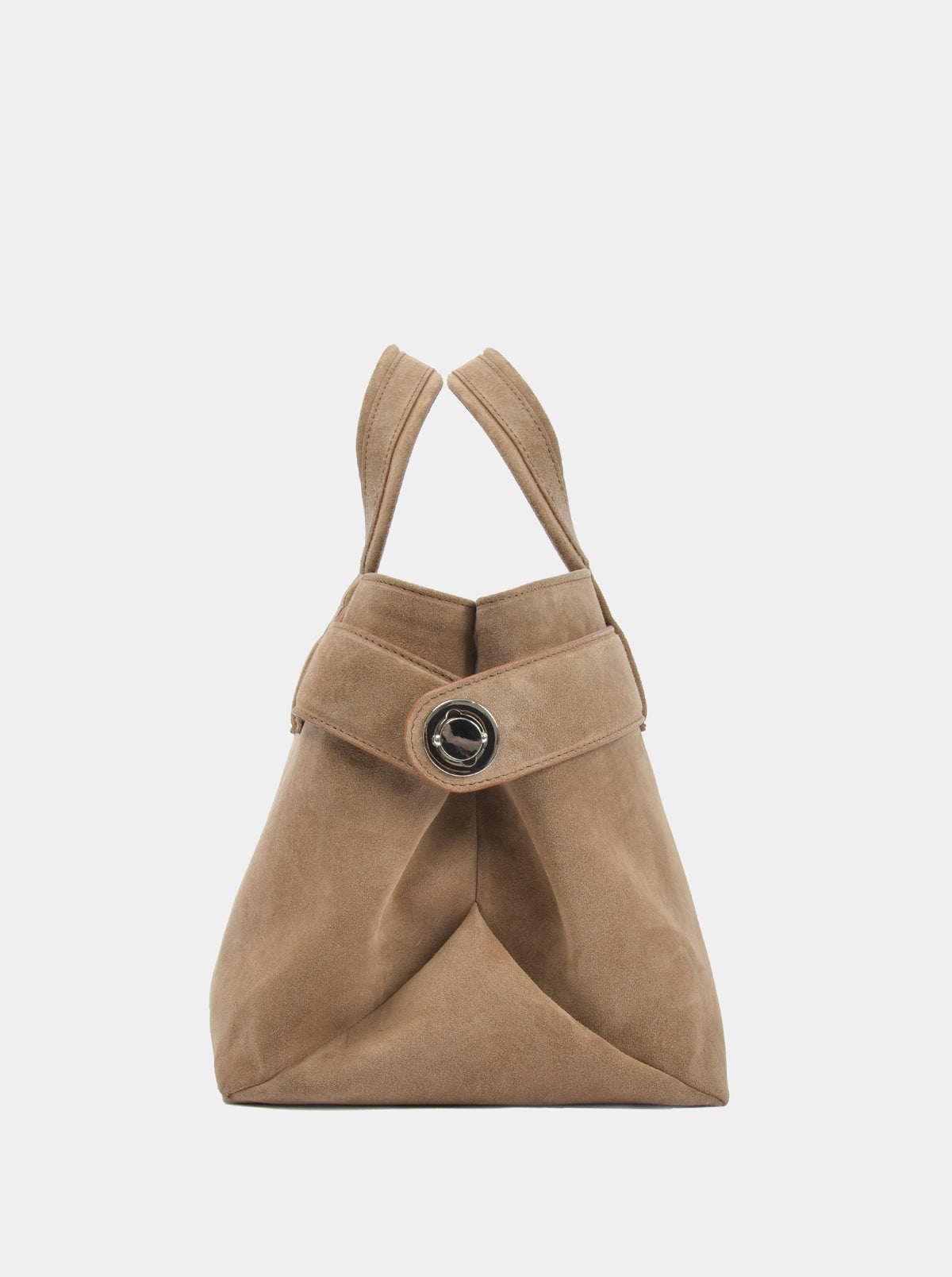LAUREN LIGHT CAMEL SUEDE BAG