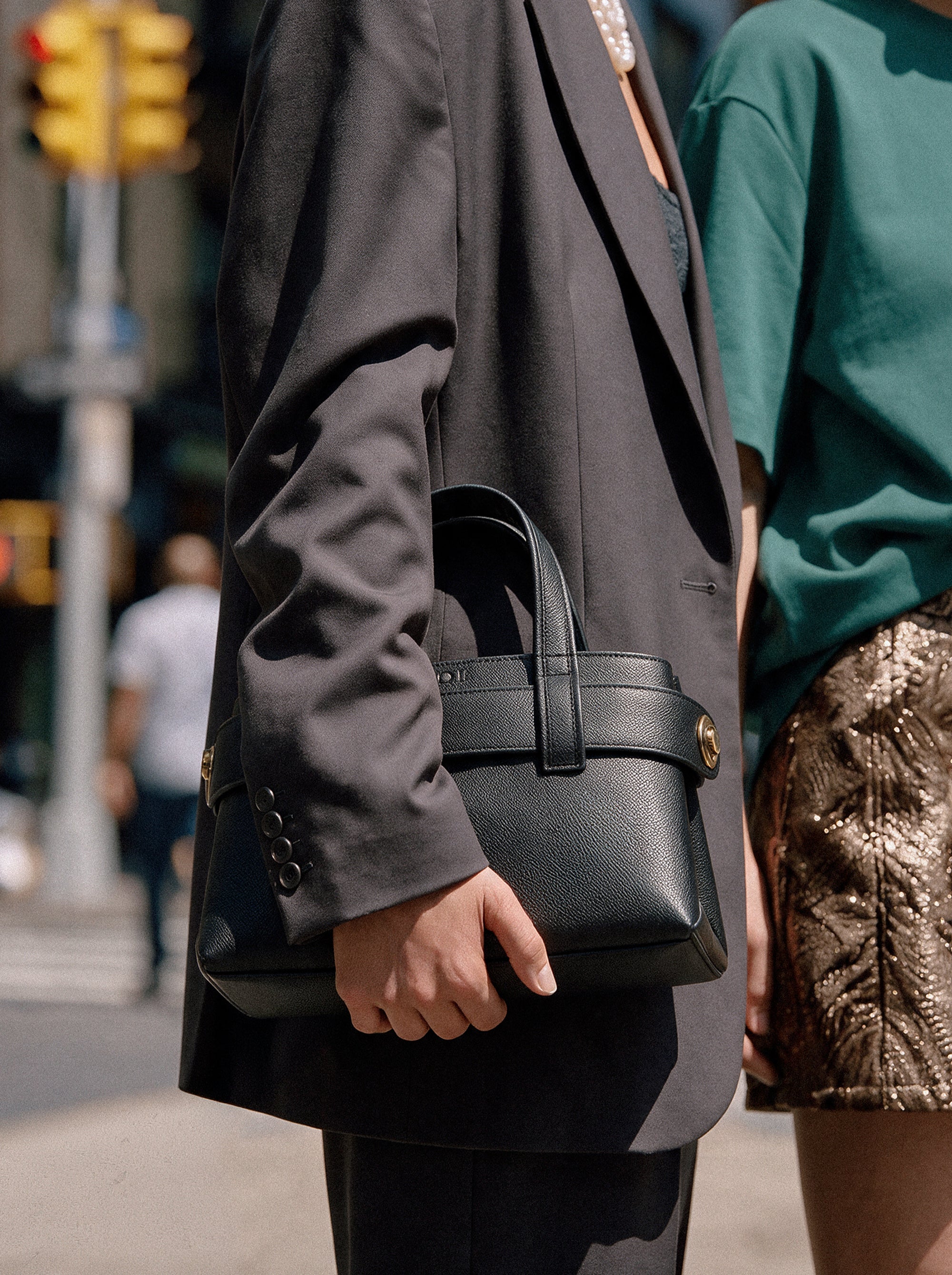 LAUREN MINI BLACK LEATHER BAG