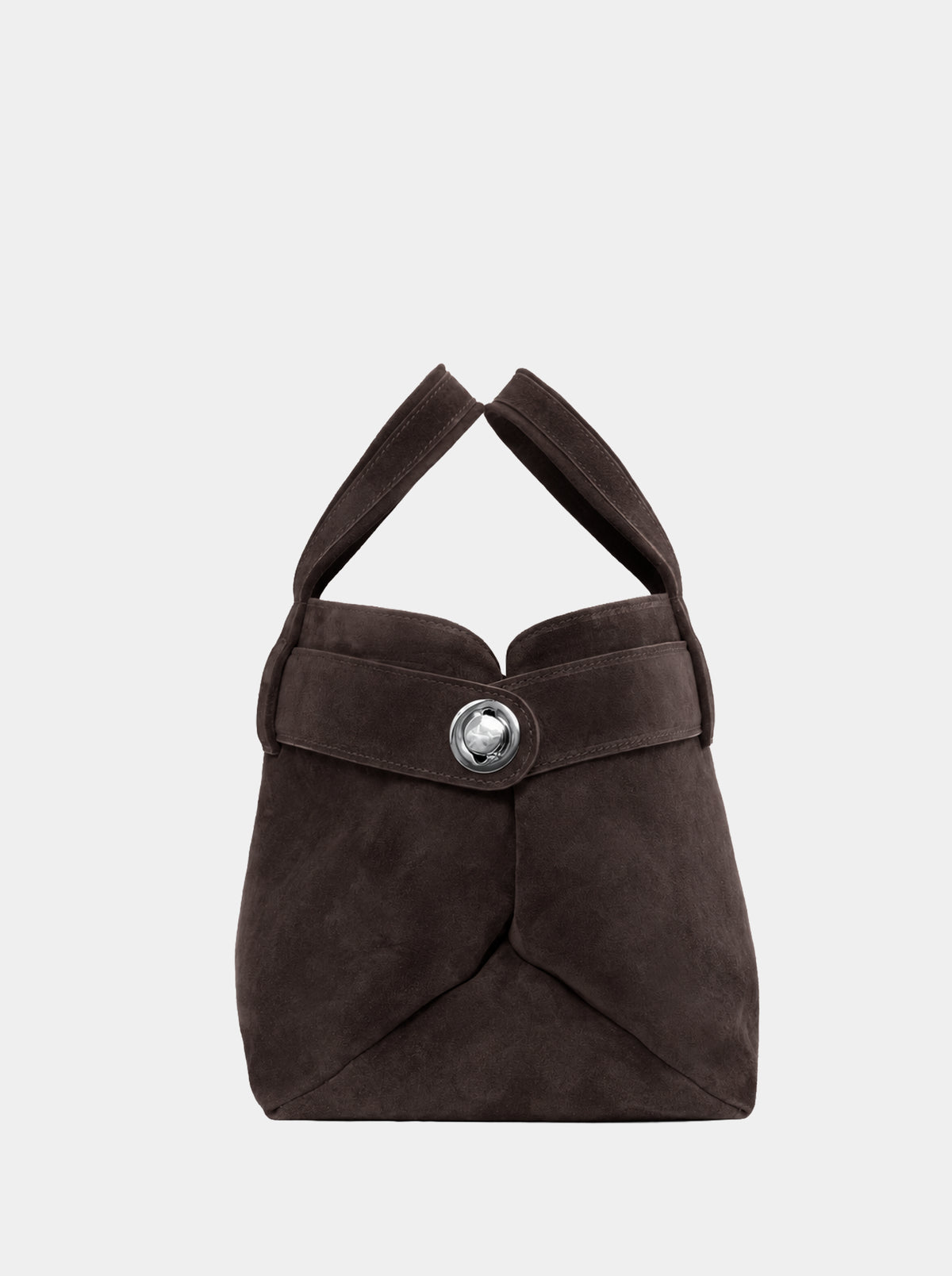 LAUREN DARK ASH SUEDE BAG