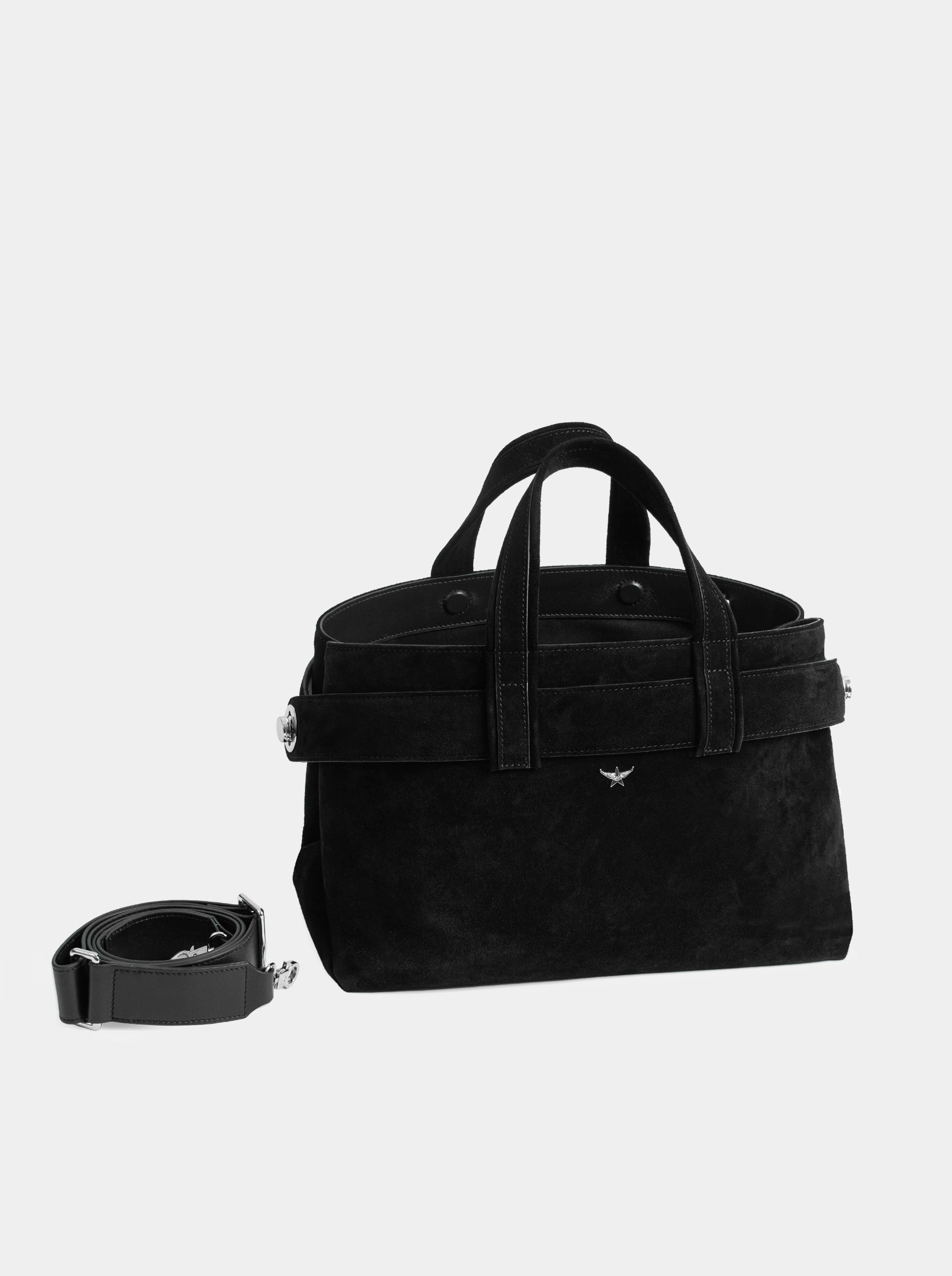 LAUREN BLACK SUEDE BAG