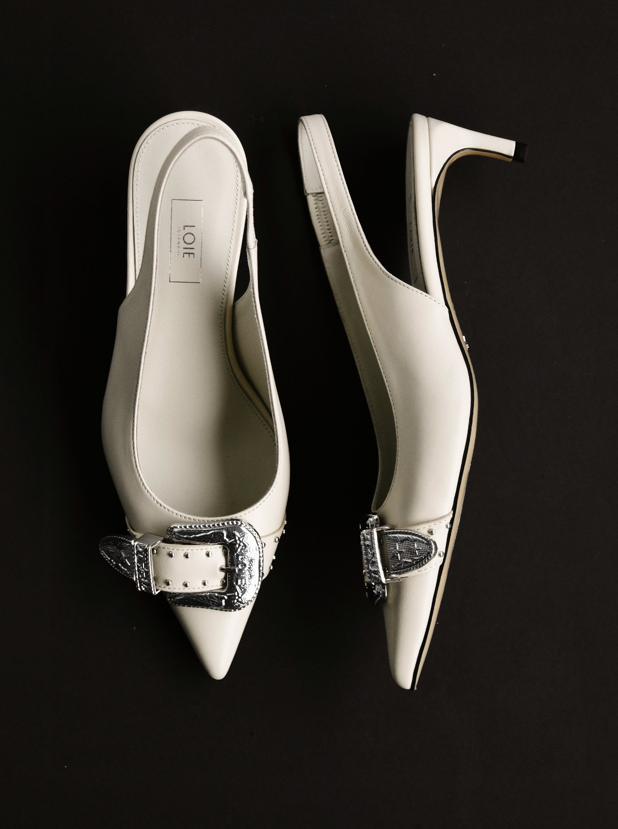 LISA BEIGE LEATHER PUMPS