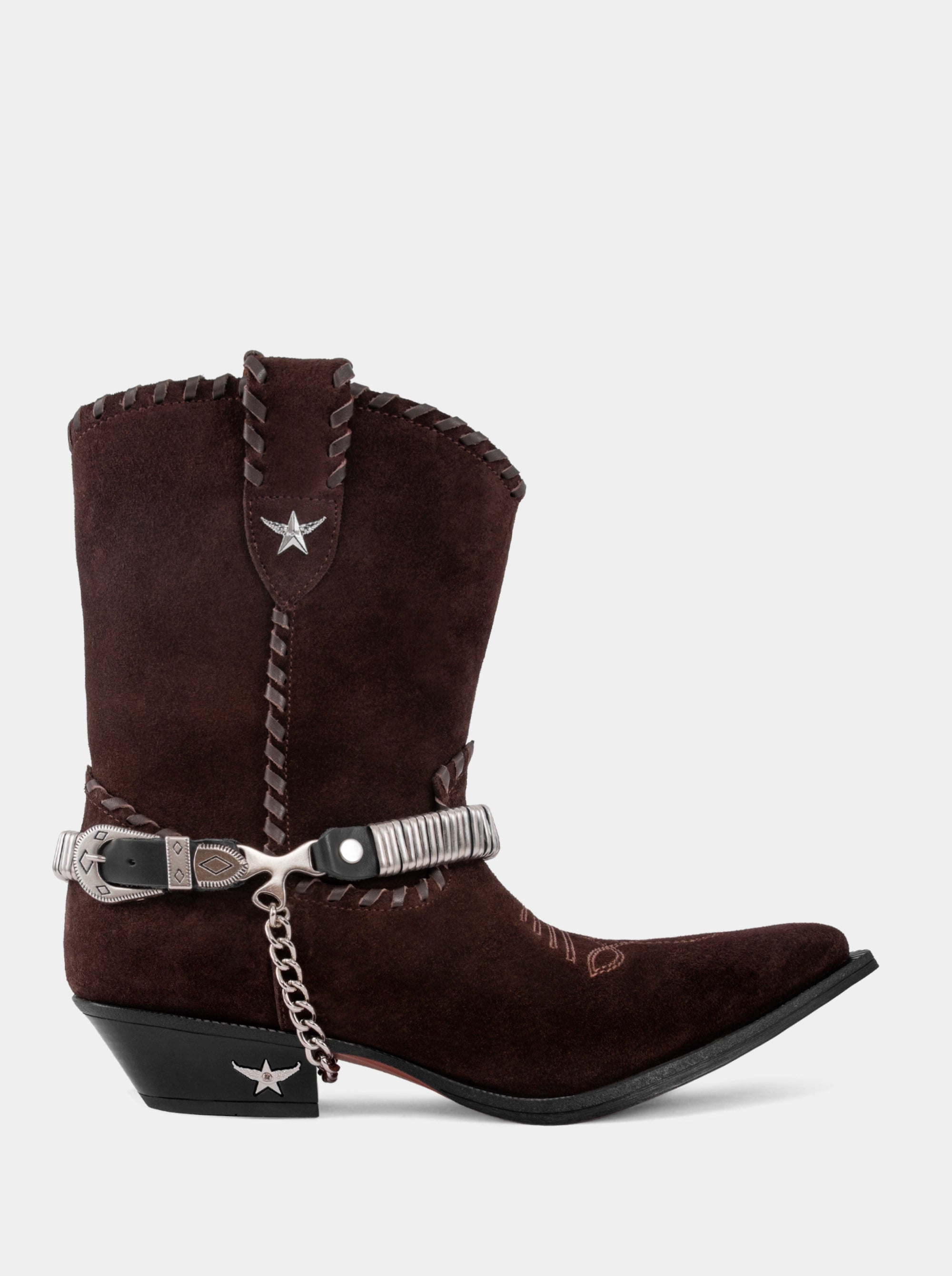 MANDY BROWN SUEDE BOOTIES