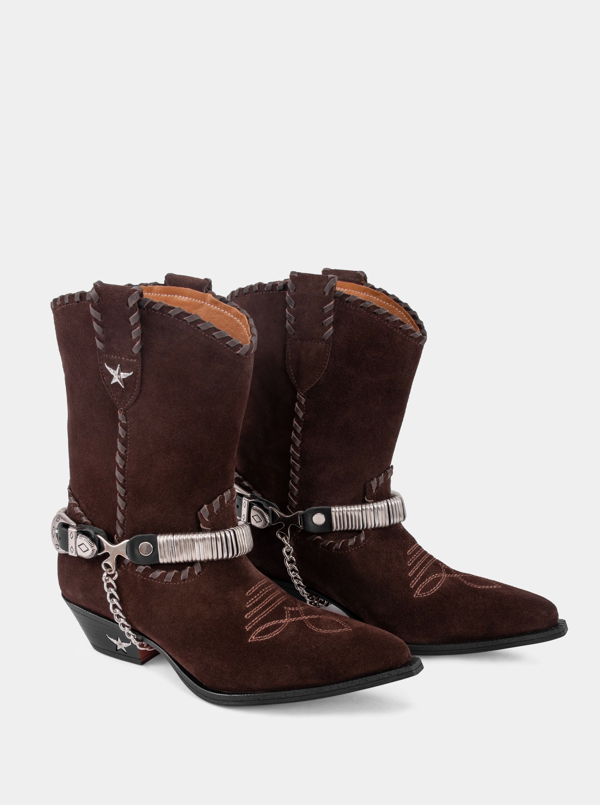 MANDY BROWN SUEDE BOOTIES