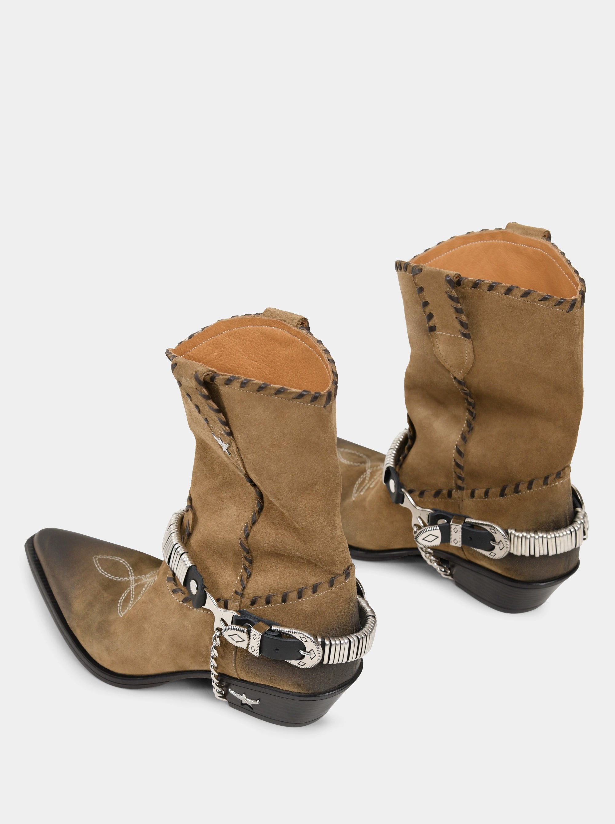 MANDY MUSCADE SUEDE BOOTIES