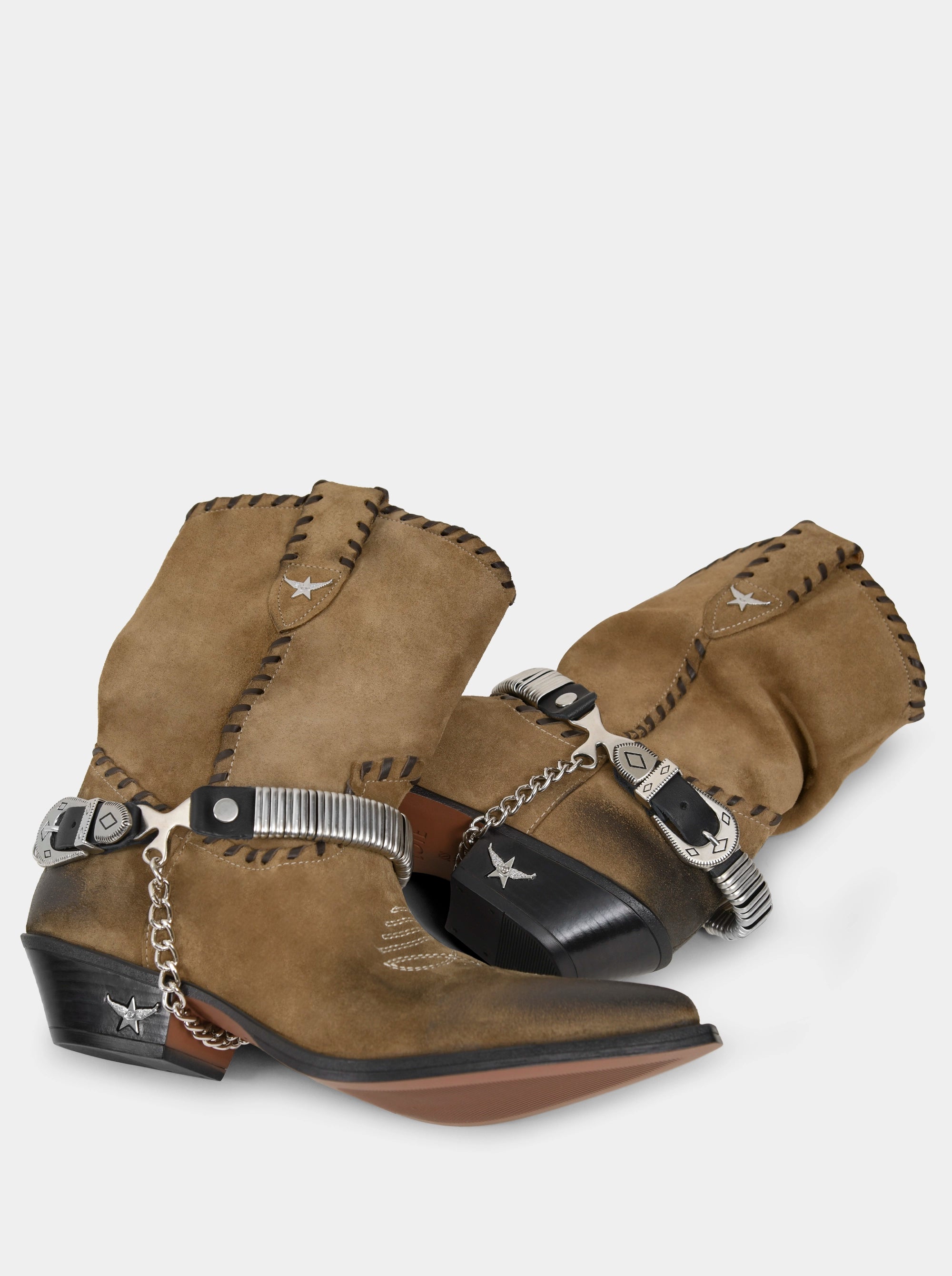 MANDY MUSCADE SUEDE BOOTIES