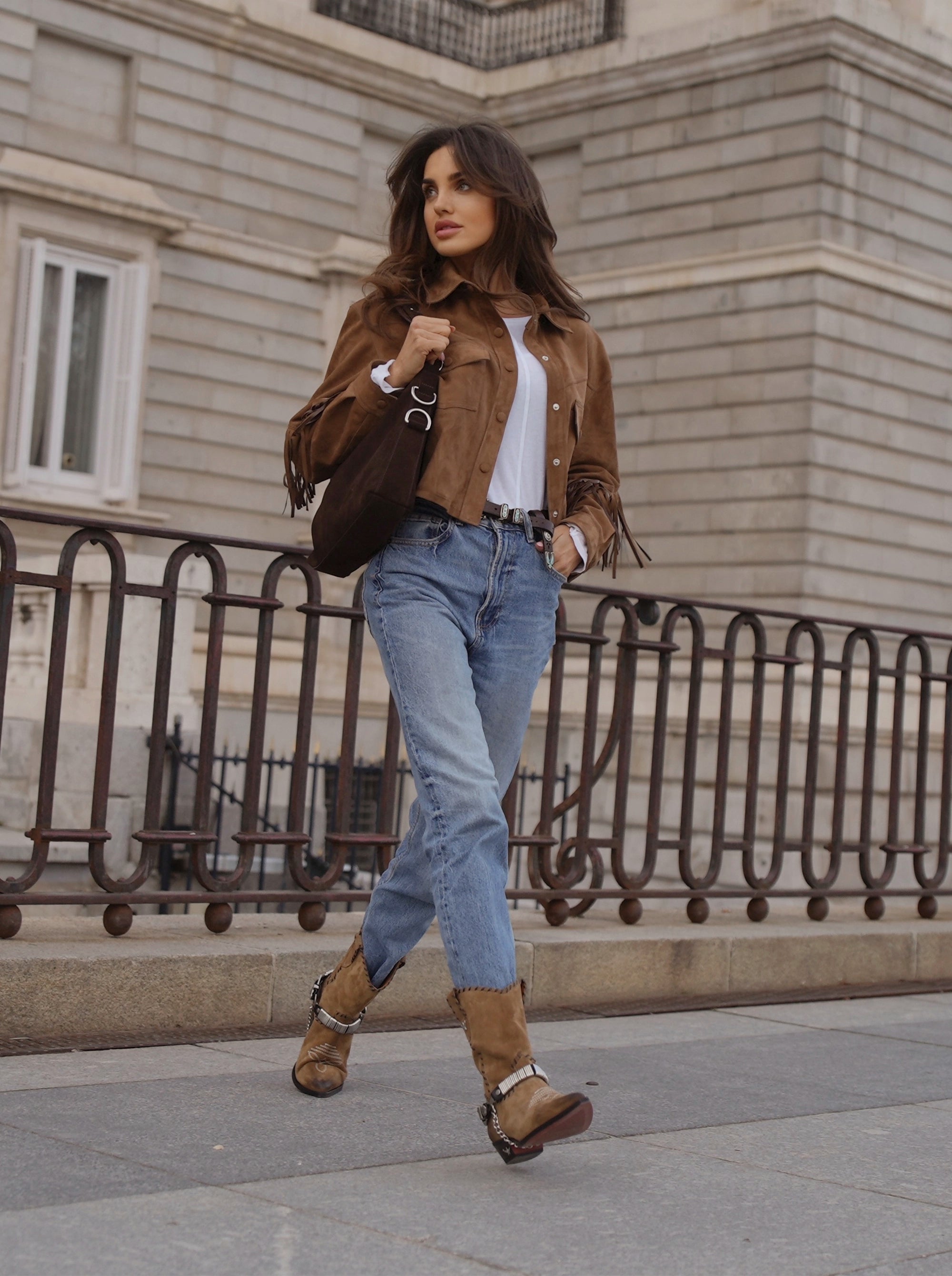 MANDY MUSCADE SUEDE BOOTIES