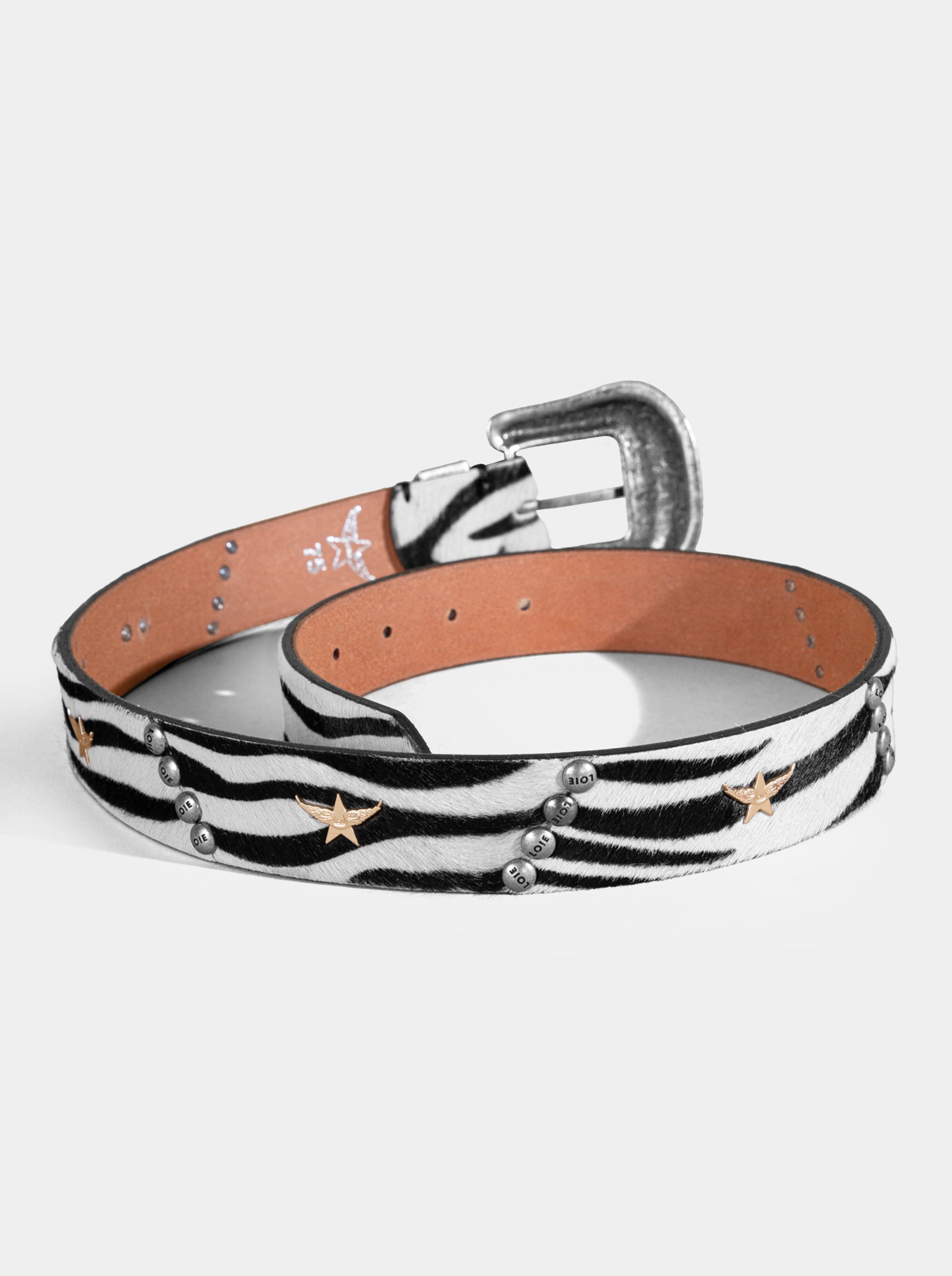 MARIA ANIMALIER BLACK/WHITE BELT