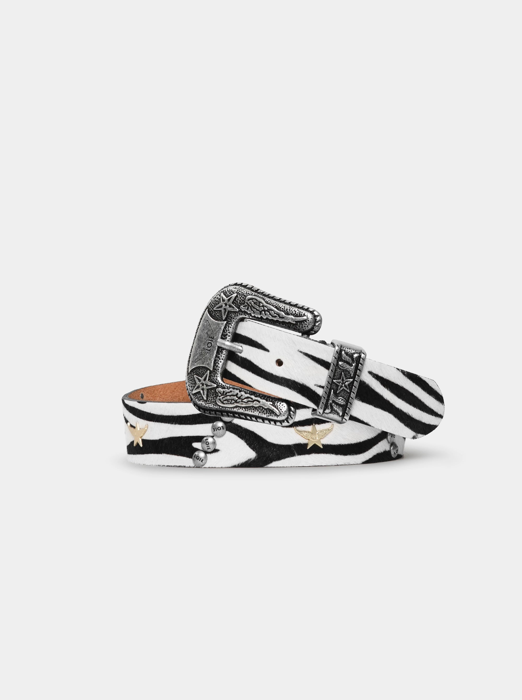 MARIA ANIMALIER BLACK/WHITE BELT
