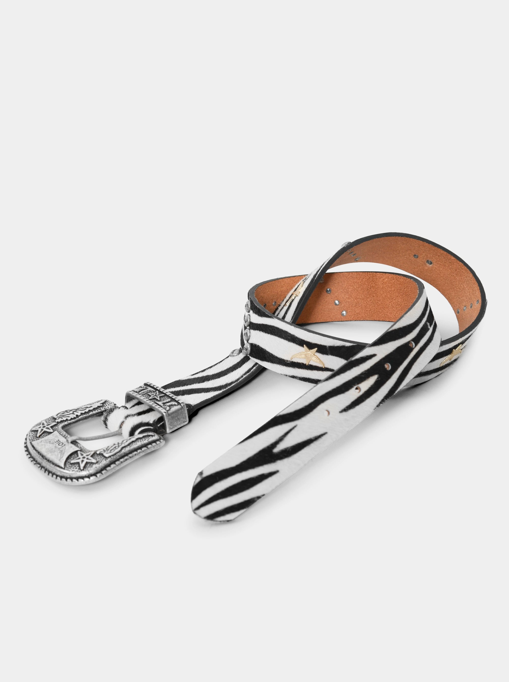MARIA ANIMALIER BLACK/WHITE BELT