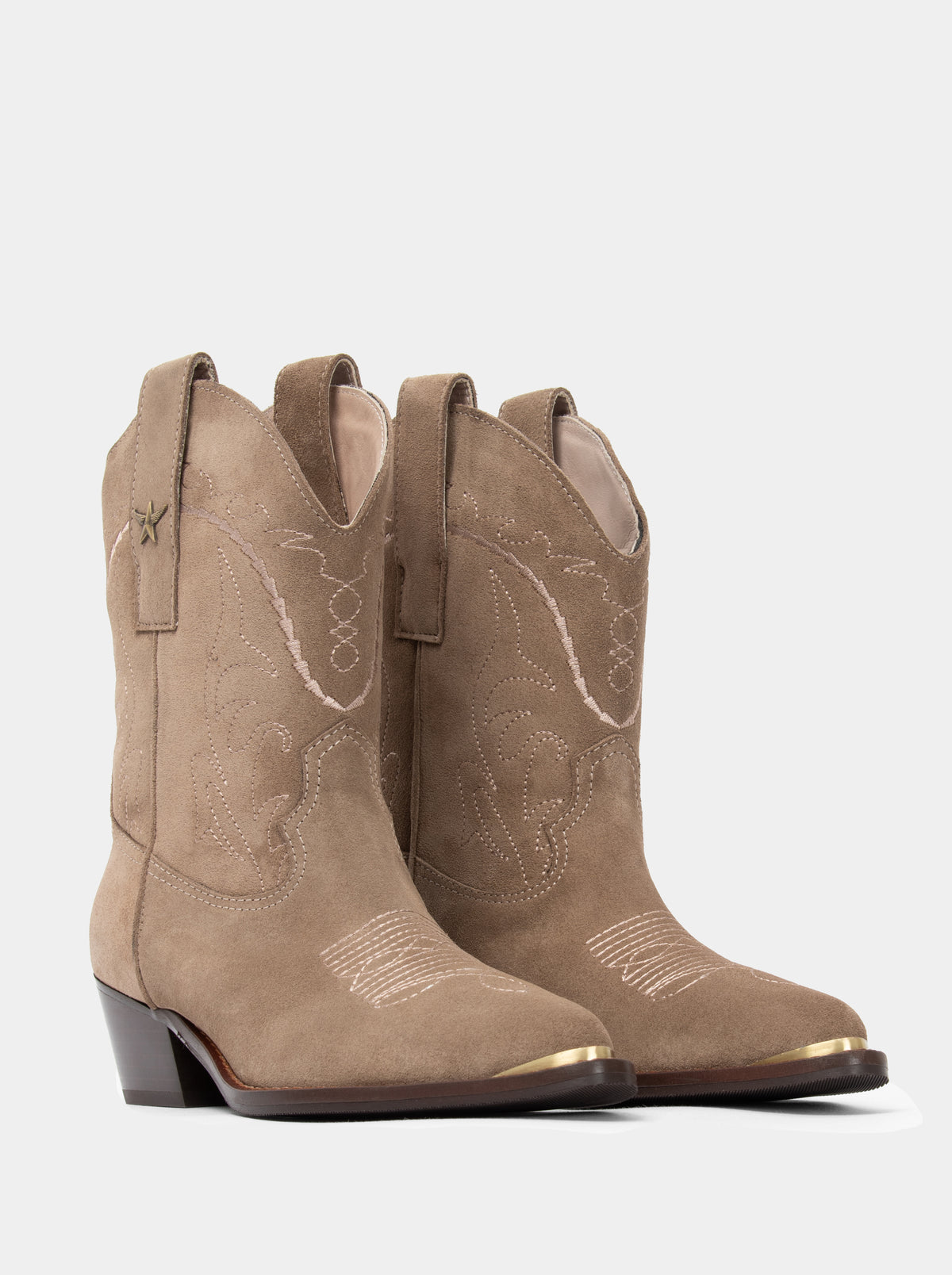 MARIAH LOW HAVANA SUEDE BOOTIES