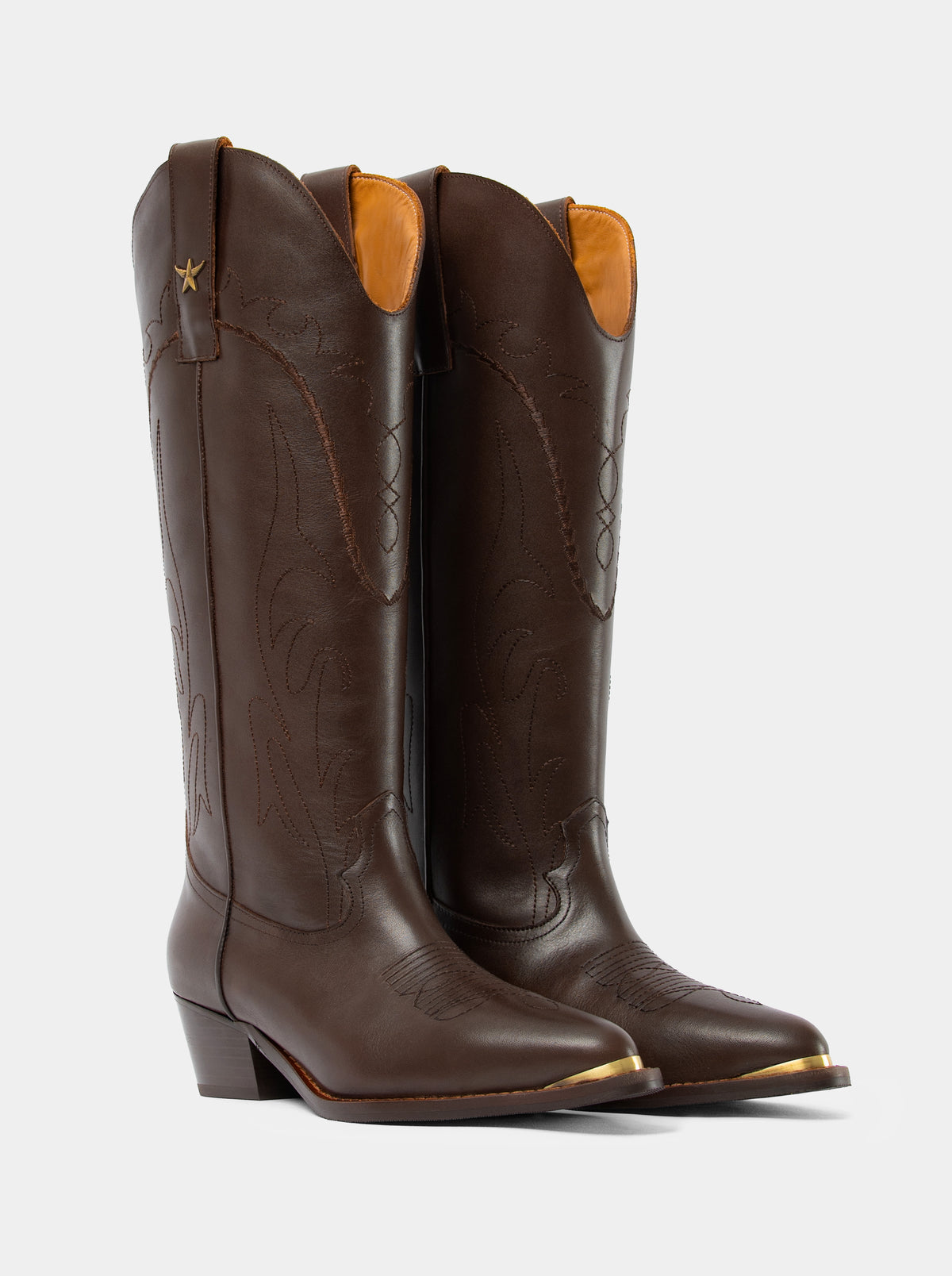 ELENORA BLACK LEATHER BOOTS