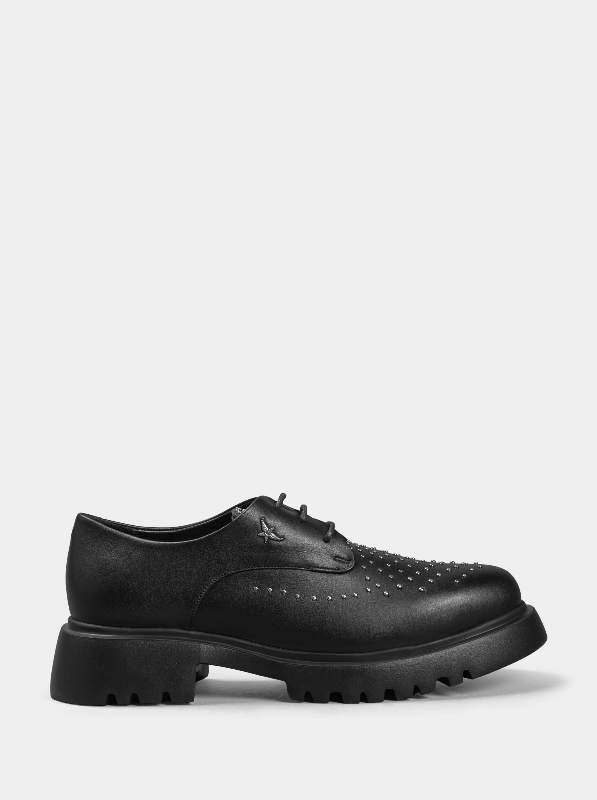 SM-94 MARTIN BLACK LEATHER SHOES