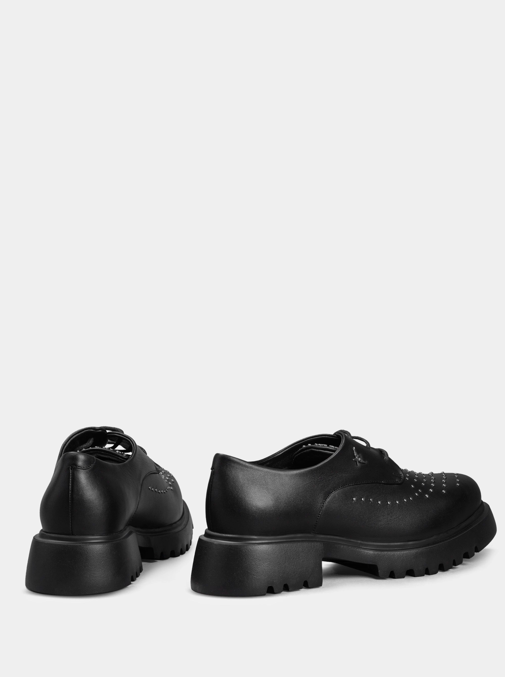 SM-94 MARTIN BLACK LEATHER SHOES