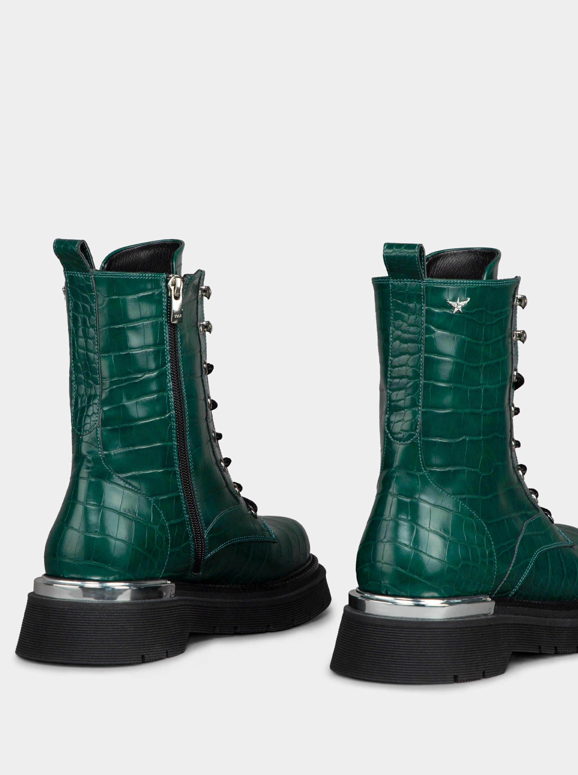 SM-50 MILO GREEN CROCO BOOTIES