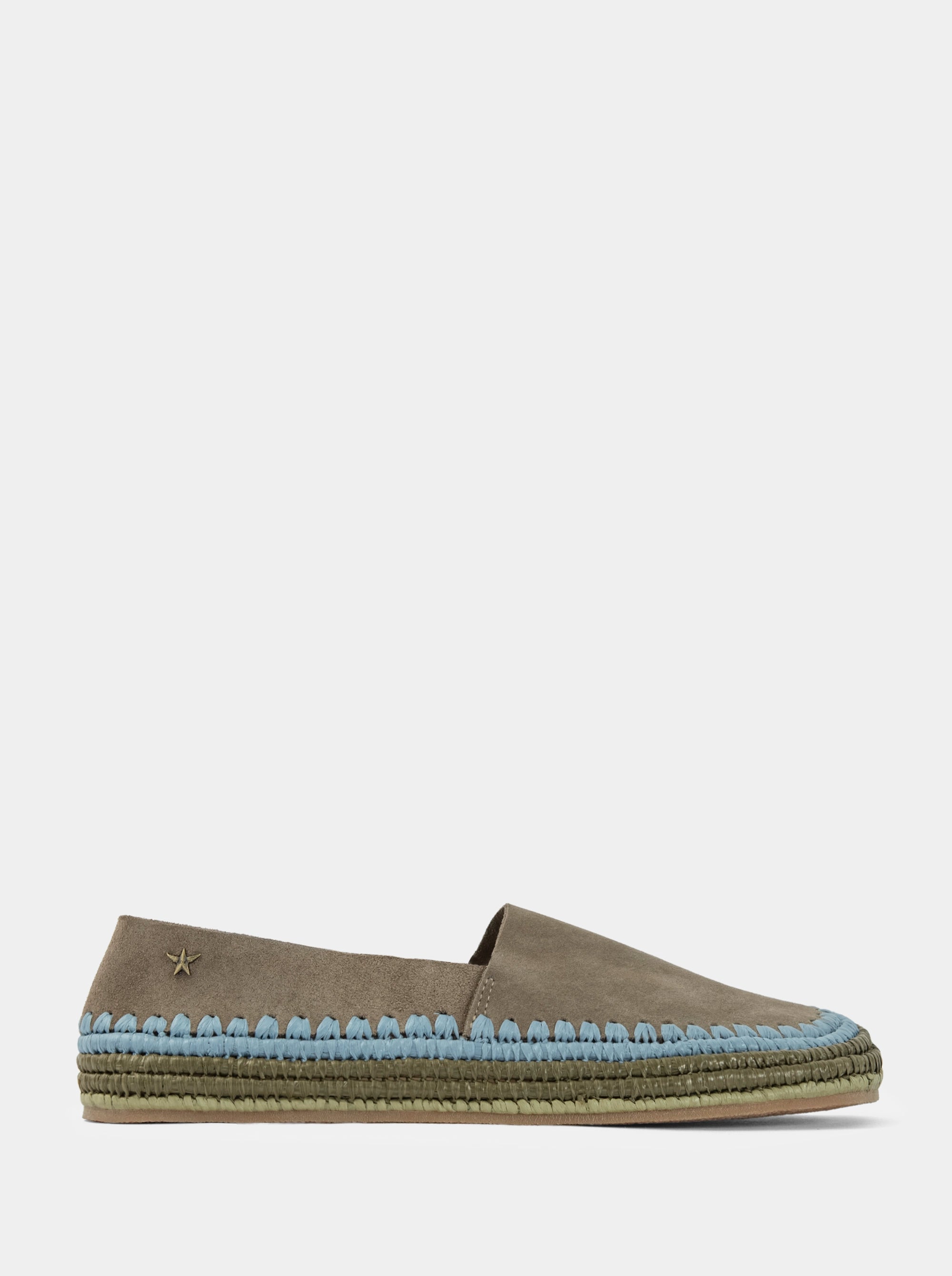 MOANA KHAKI SUEDE BALLET FLATS