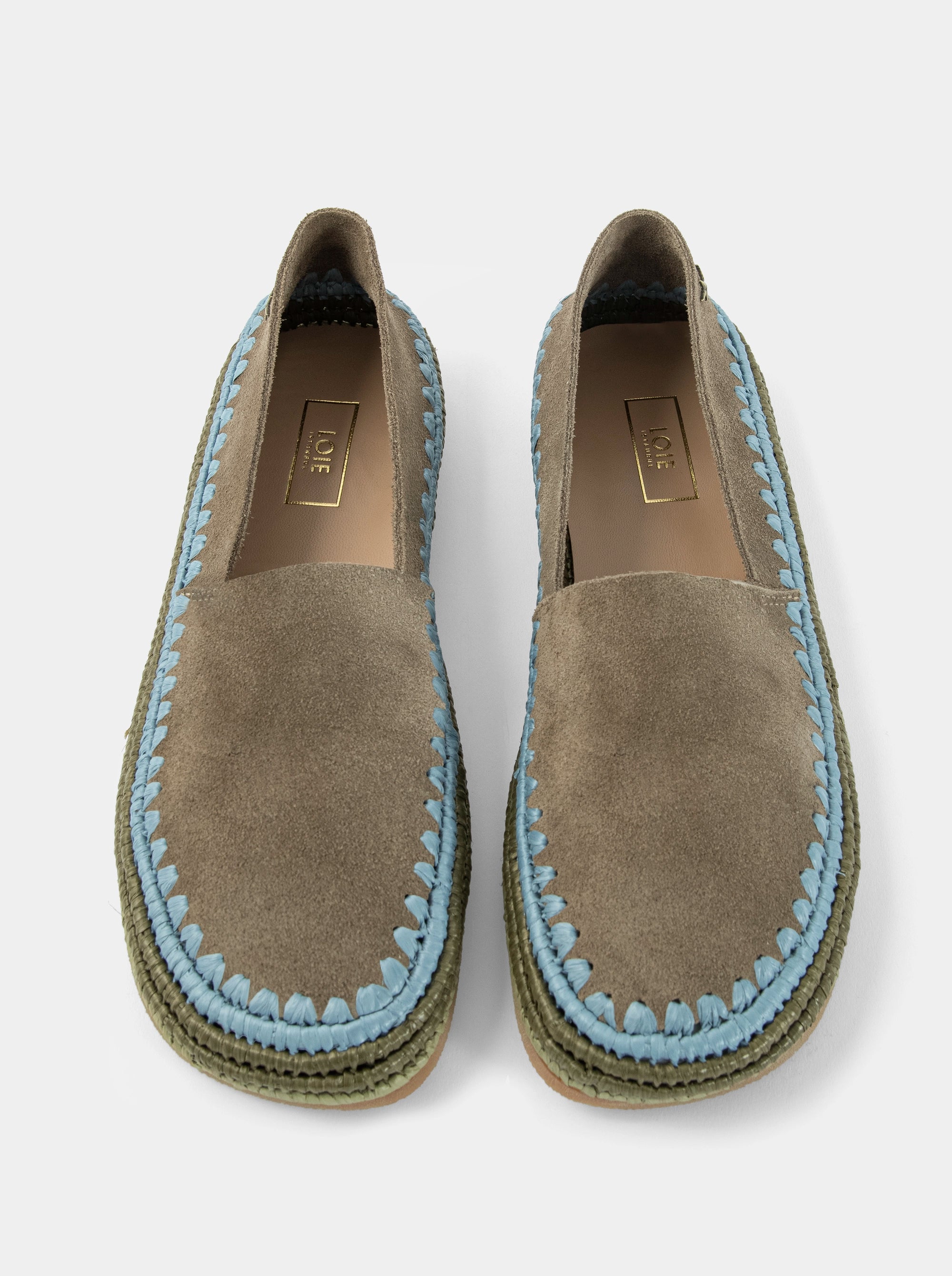 MOANA KHAKI SUEDE BALLET FLATS
