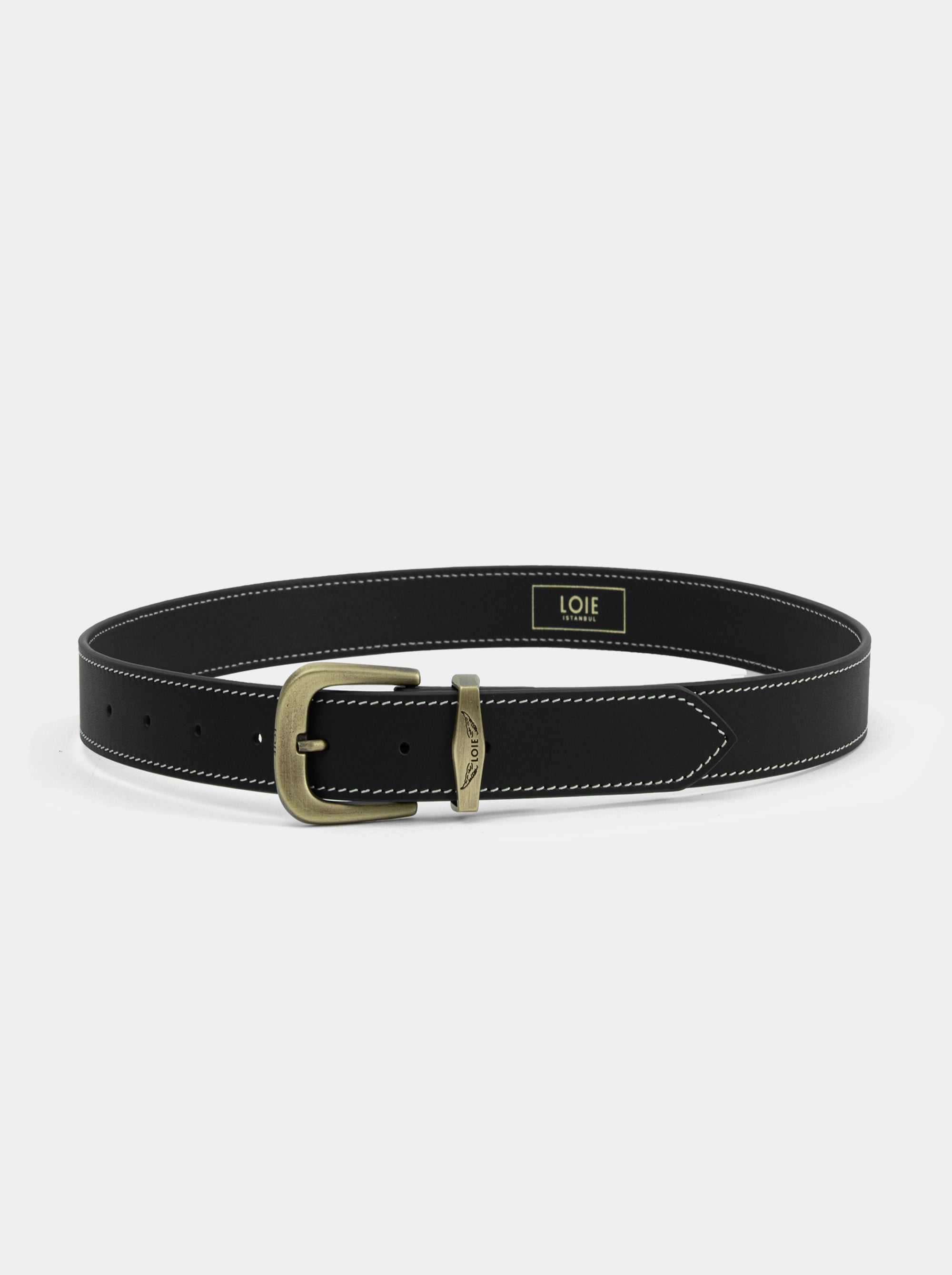 MONA BLACK LEATHER BELT