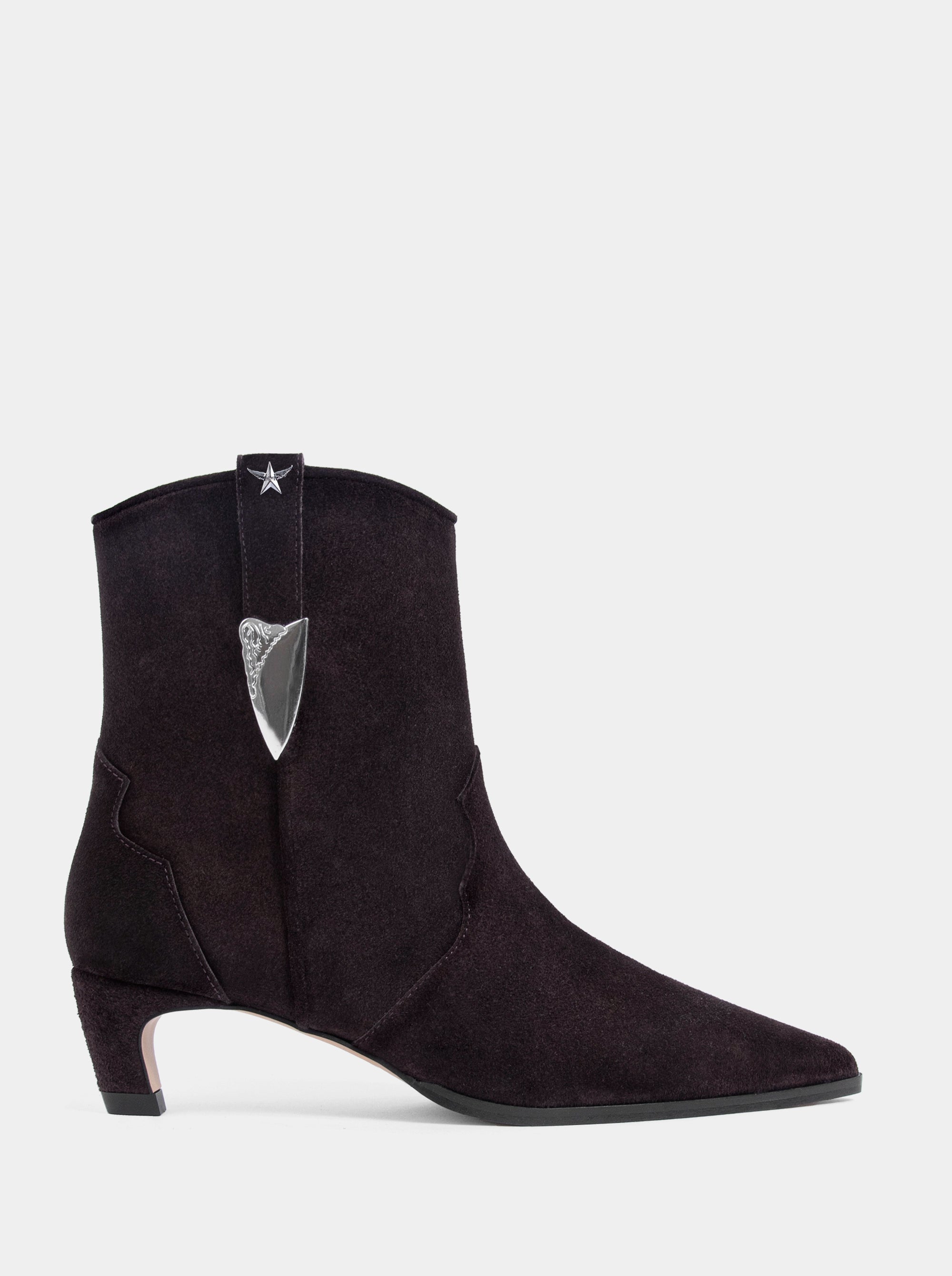 NAOMI BROWN SUEDE BOOTIES