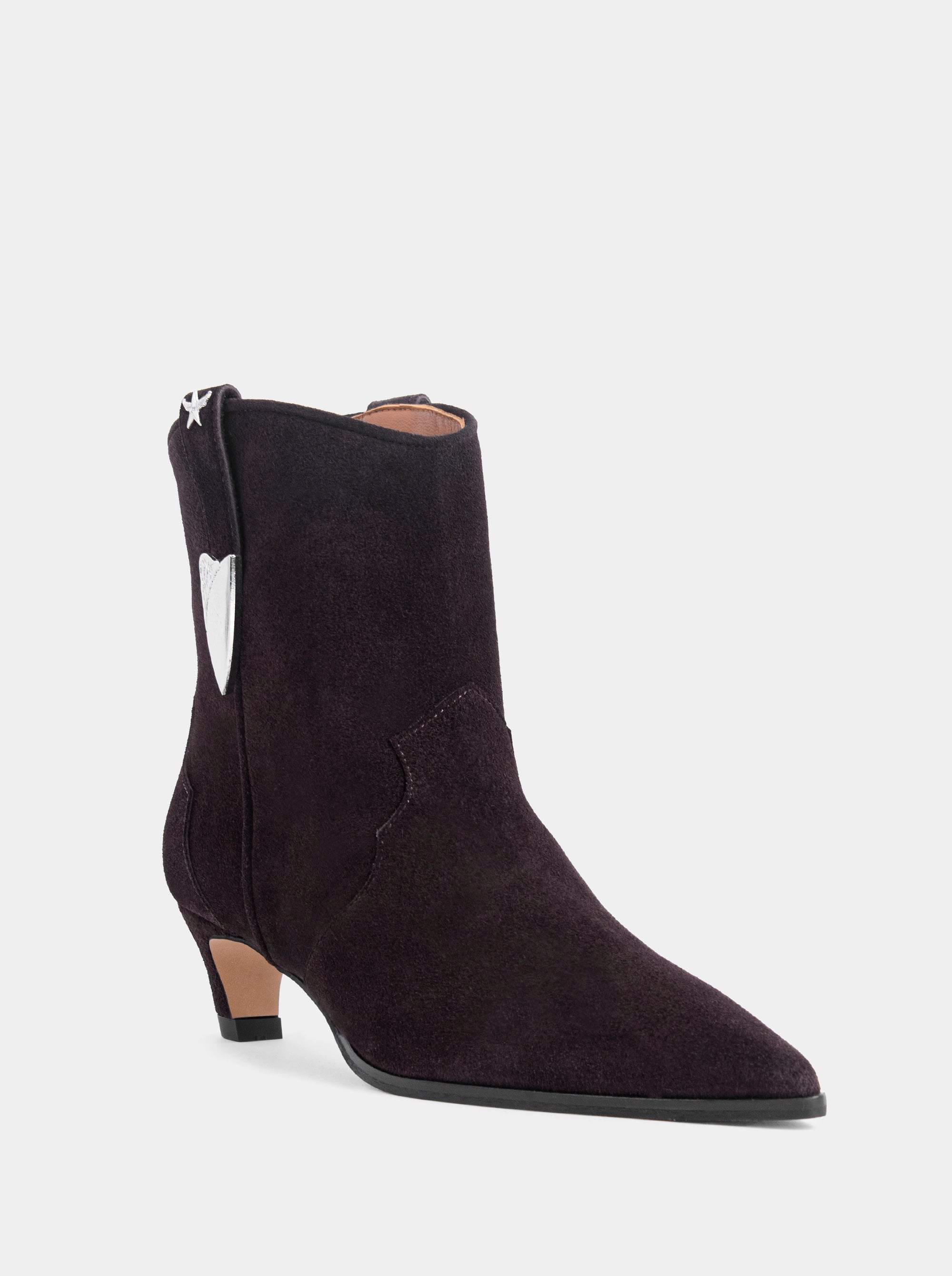 NAOMI BROWN SUEDE BOOTIES
