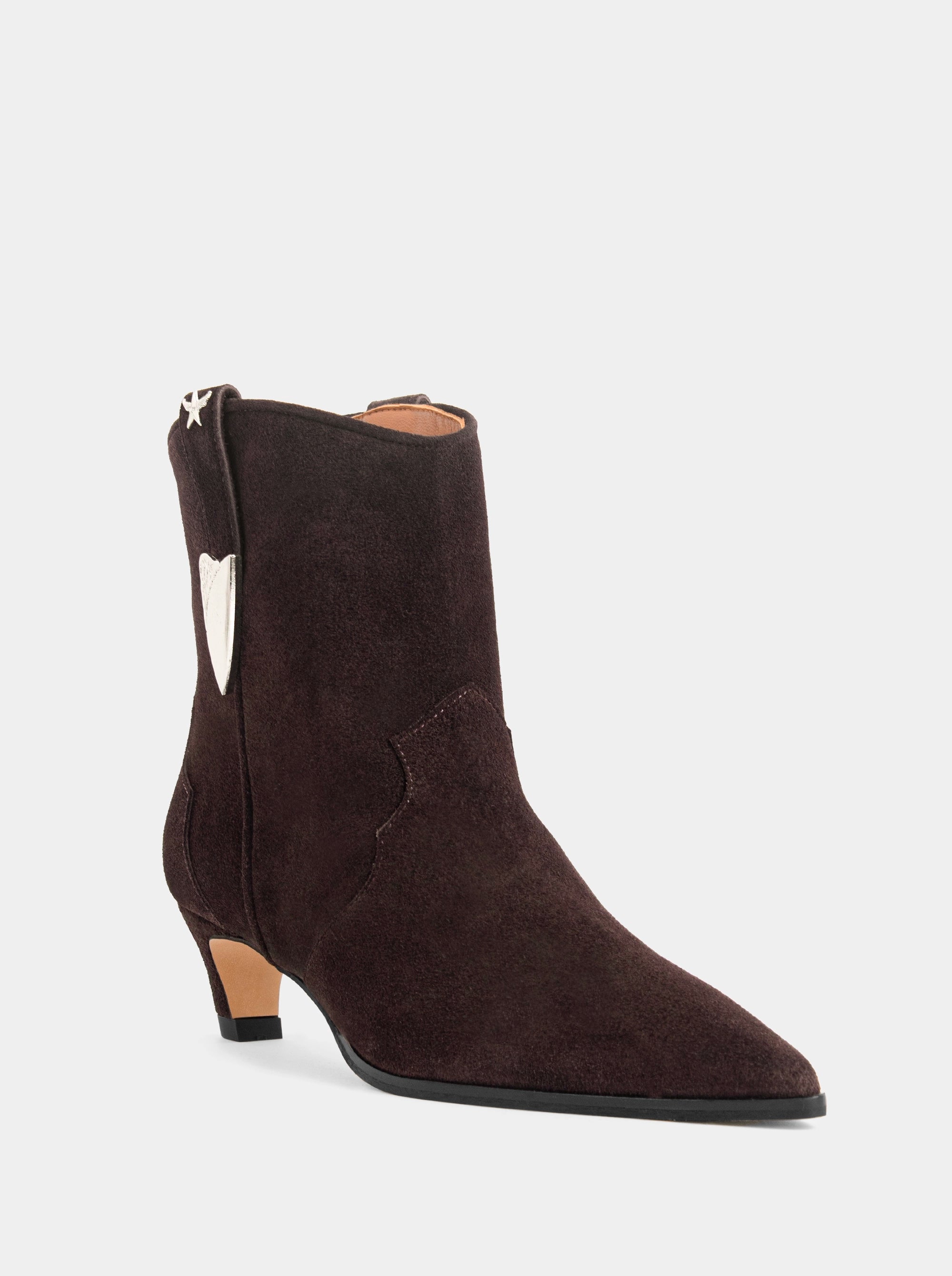 NAOMI BROWN SUEDE BOOTIES