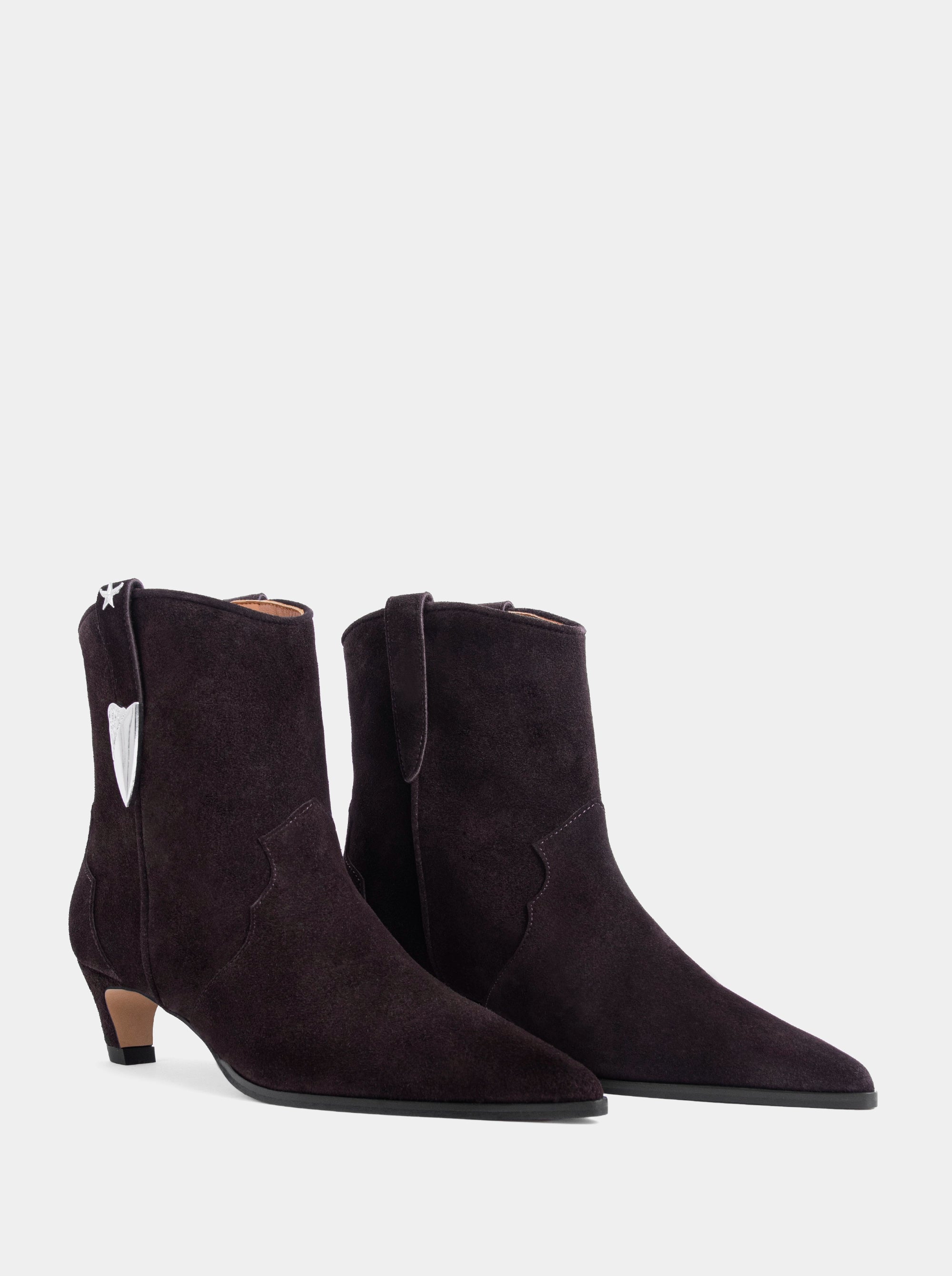 NAOMI BROWN SUEDE BOOTIES