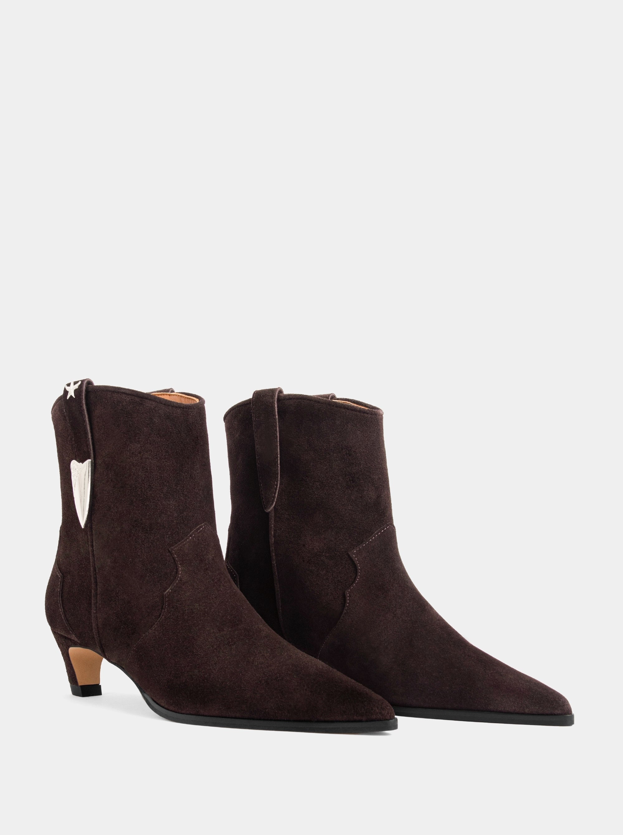 NAOMI BROWN SUEDE BOOTIES
