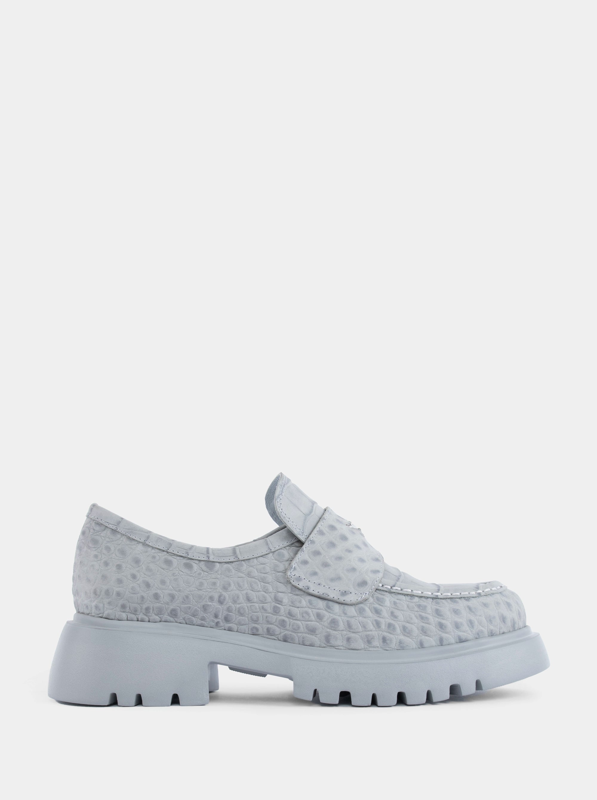 NEW MAC GRAY CROCO SHOES
