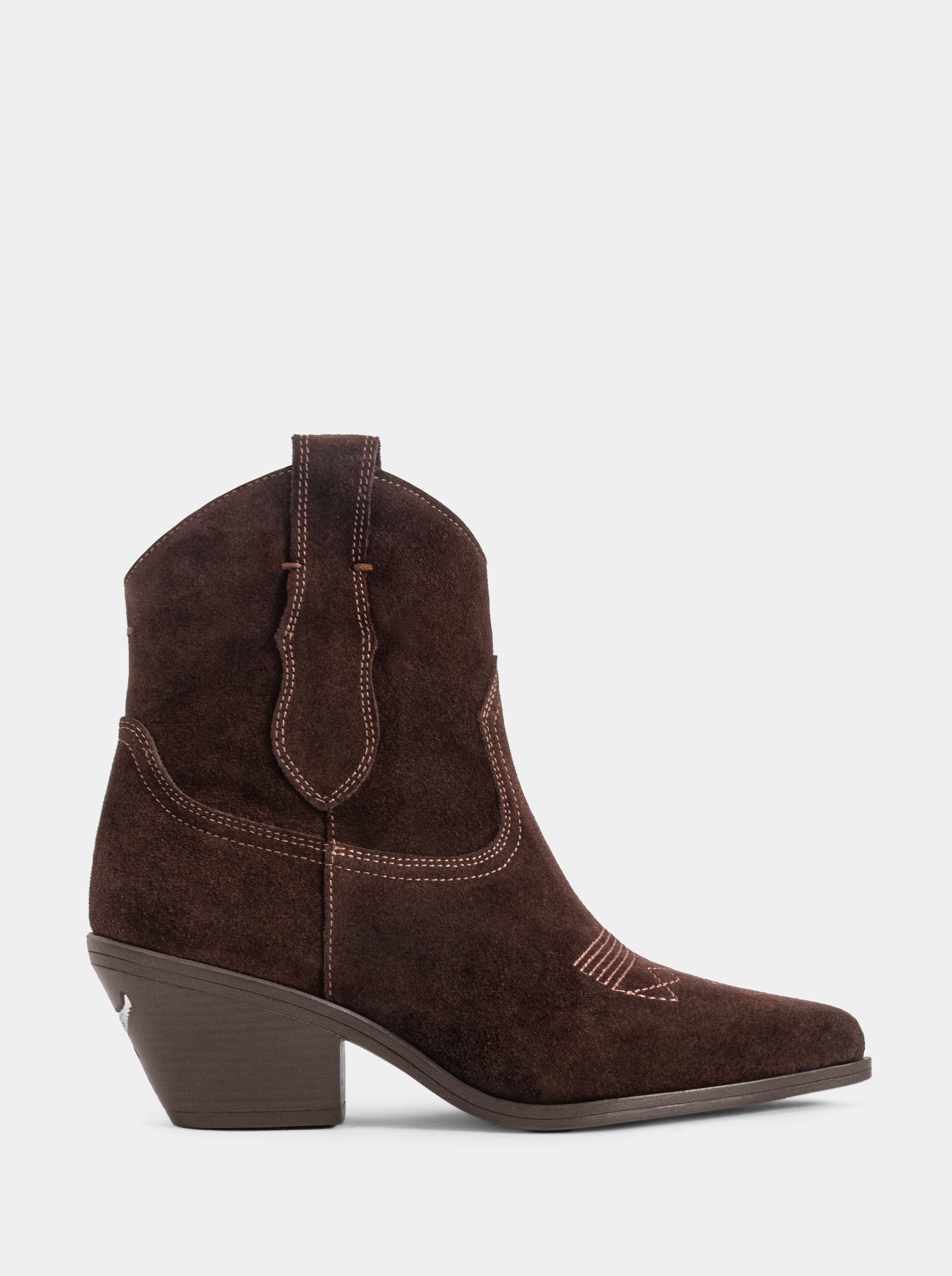 NEW SUIT BROWN SUEDE BOOTIES
