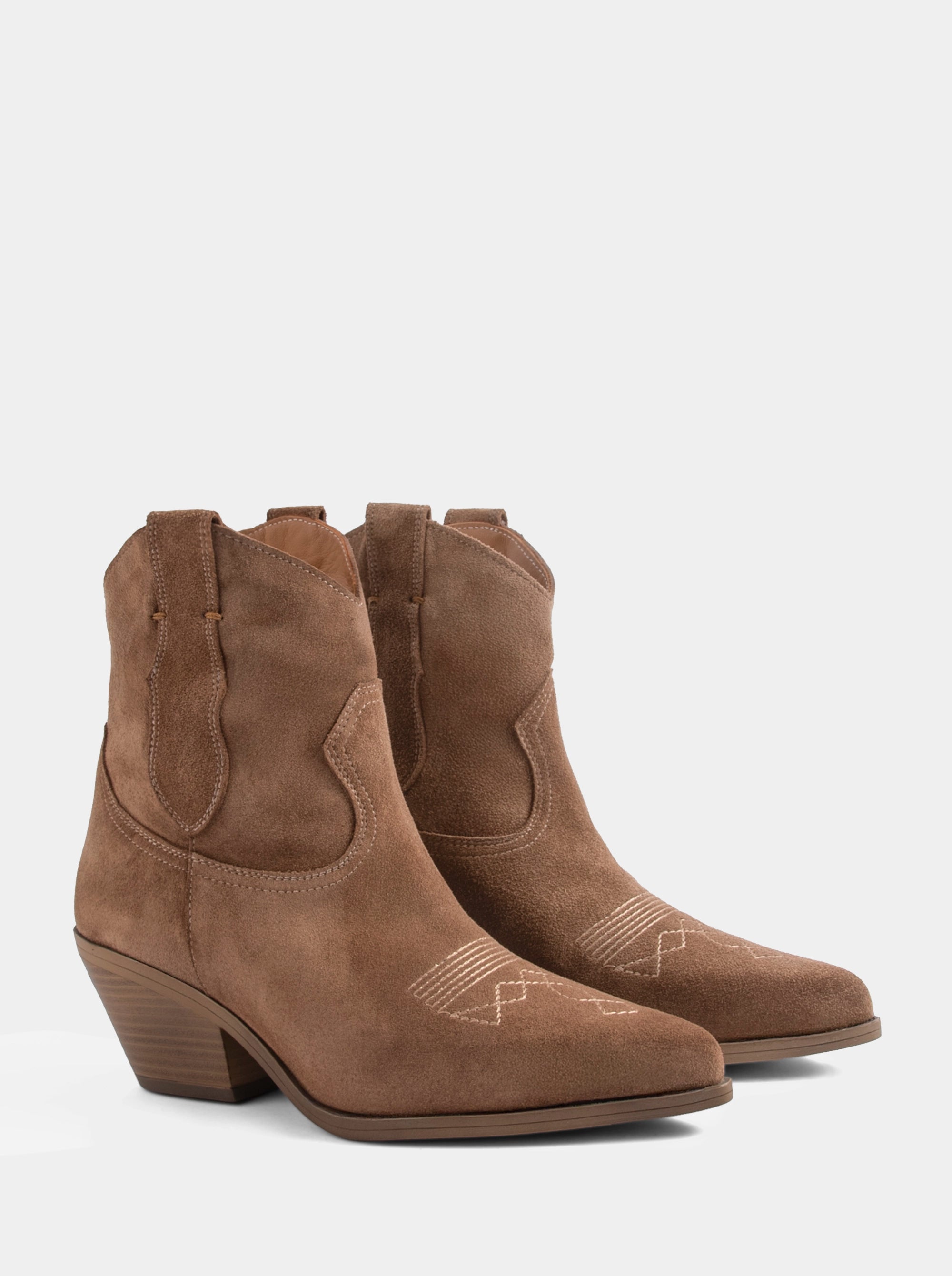 NEW SUIT BROWN SUEDE BOOTIES