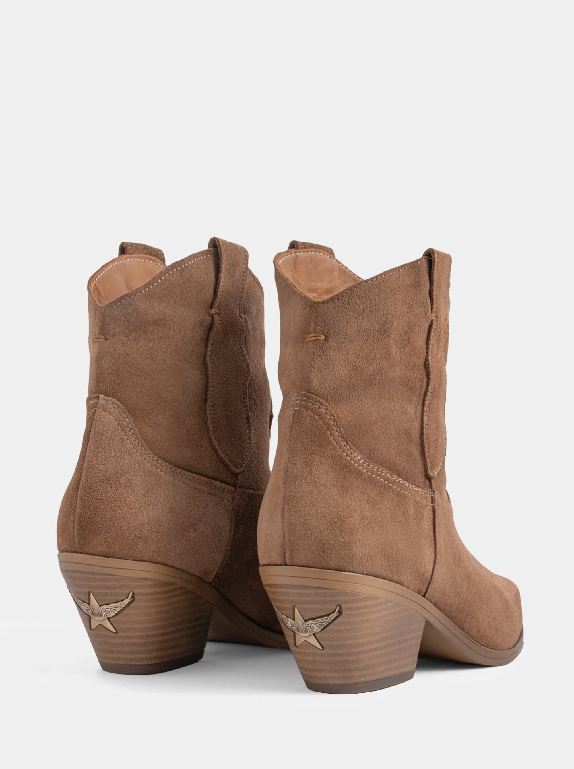 NEW SUIT BROWN SUEDE BOOTIES